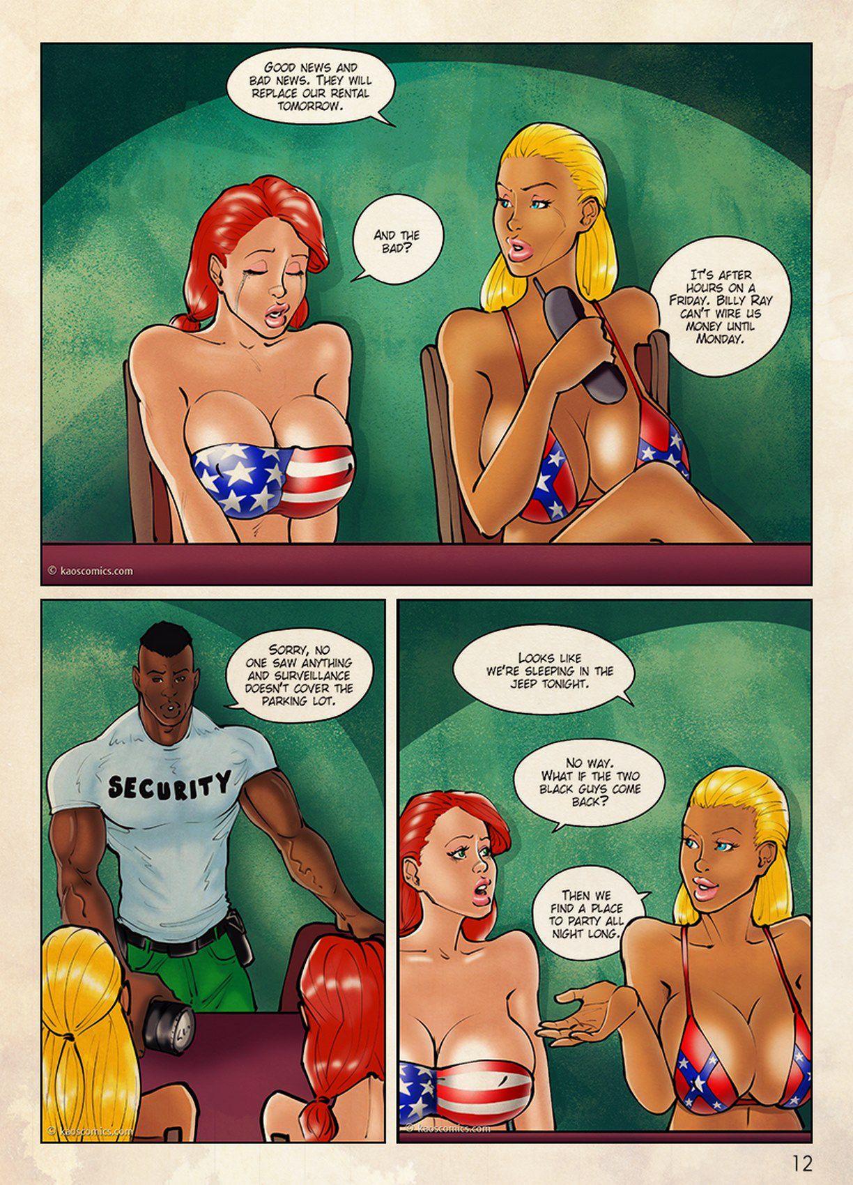 The Flag Girls Get Fucked [KAOS Comics] 1 . The Flag Girls Get Fucked - Chapter 1 [KAOS Comics] – page 13