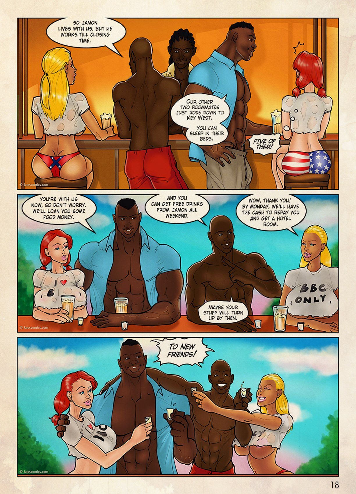 The Flag Girls Get Fucked [KAOS Comics] 1 . The Flag Girls Get Fucked - Chapter 1 [KAOS Comics] – page 19