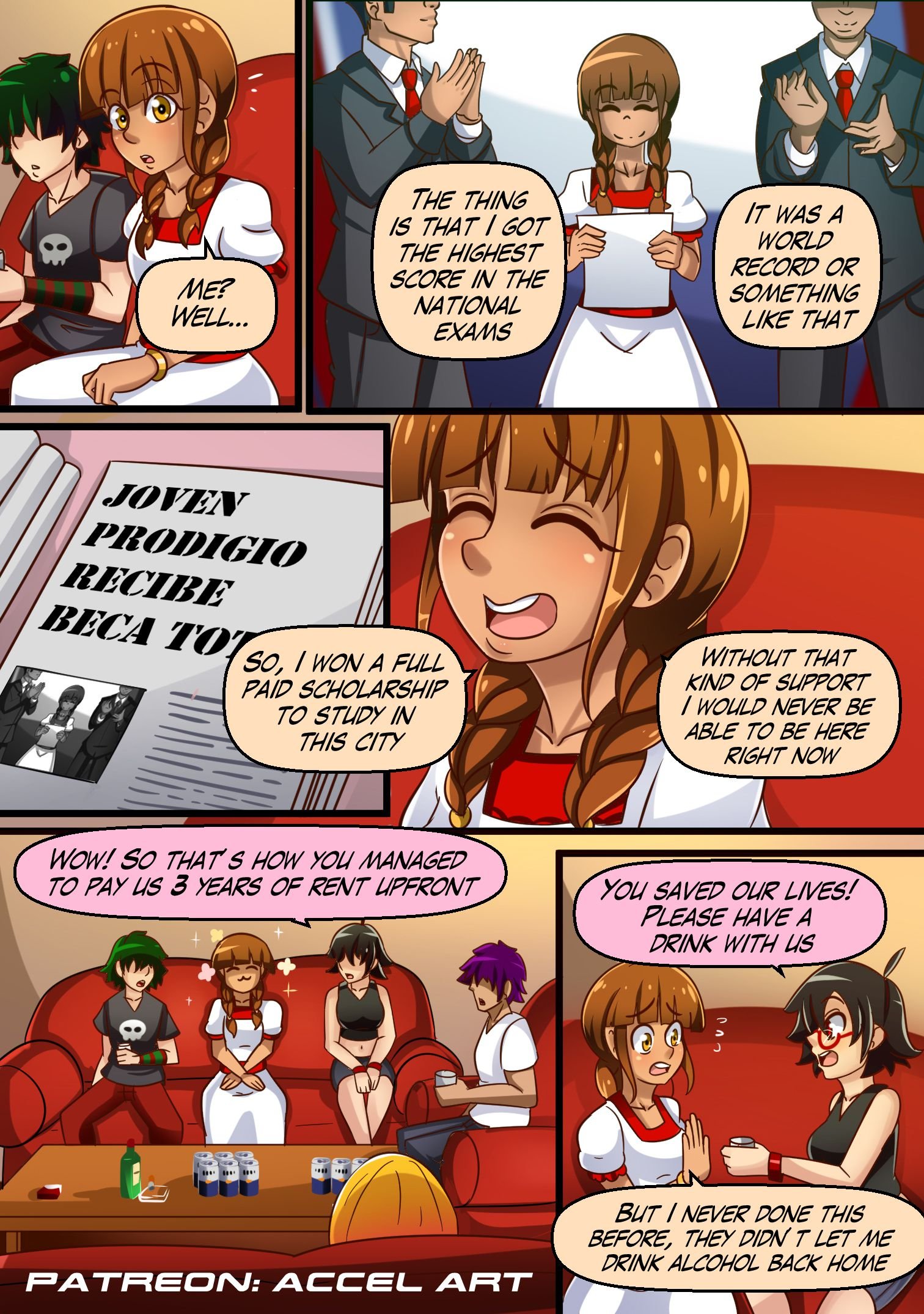 Axi Stories [Accel Art] 1 . Axi Stories - The Exchange Student - Chapter 1 [Accel Art] – page 9