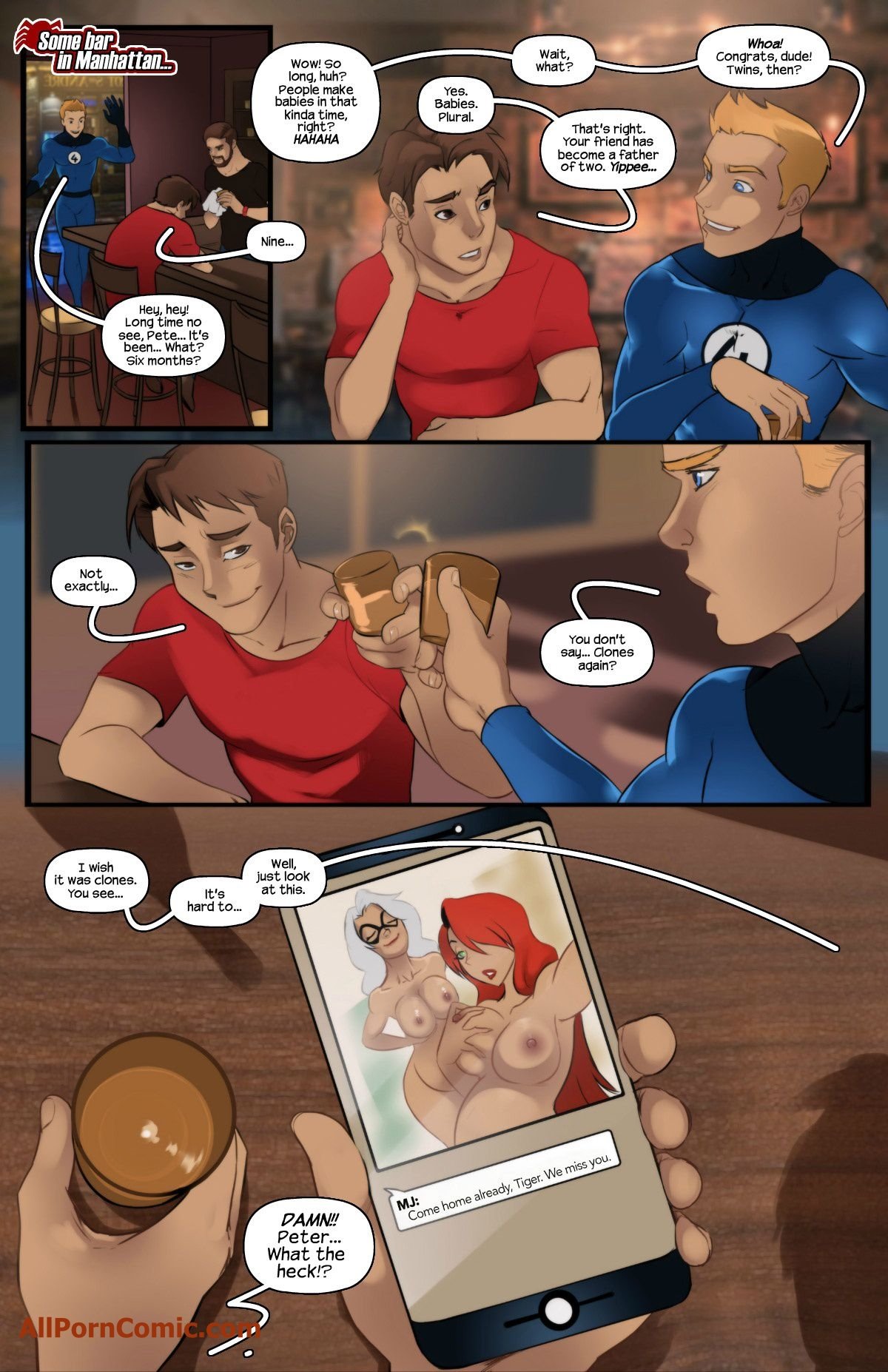The Polyamorous SpiderPreggos (Spider-Man) [Tracy Scops] 1 . The Polyamorous SpiderPreggos - Chapter 1 (Spider-Man) [Tracy Scops] – page 3