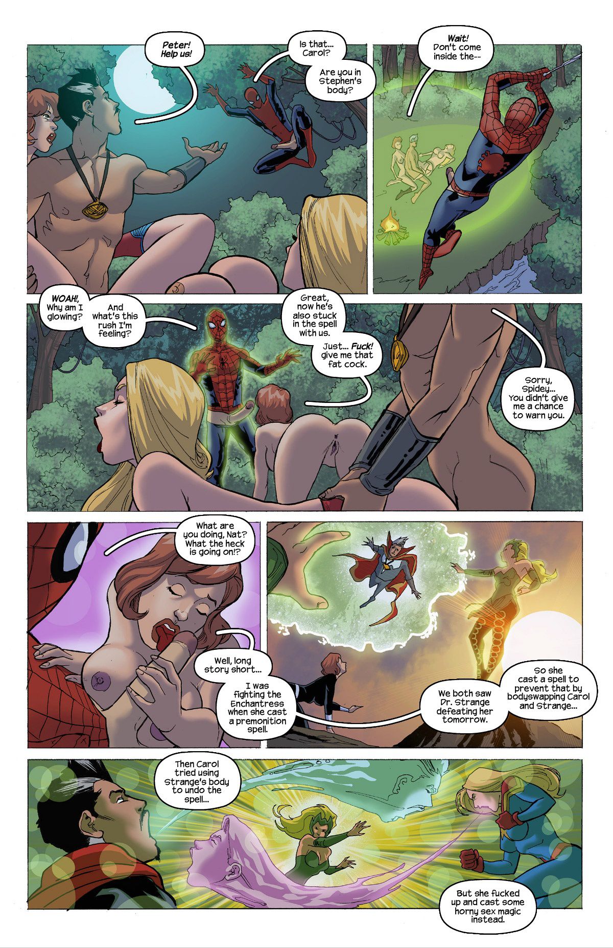 Porn Of The Realms – Strange Witch (Spider-Man , The Avengers) [Tracy Scops] 1 . Porn Of The Realms - Strange Witch  - Chapter 1 (Spider-Man , The Avengers) [Tracy Scops] – page 4