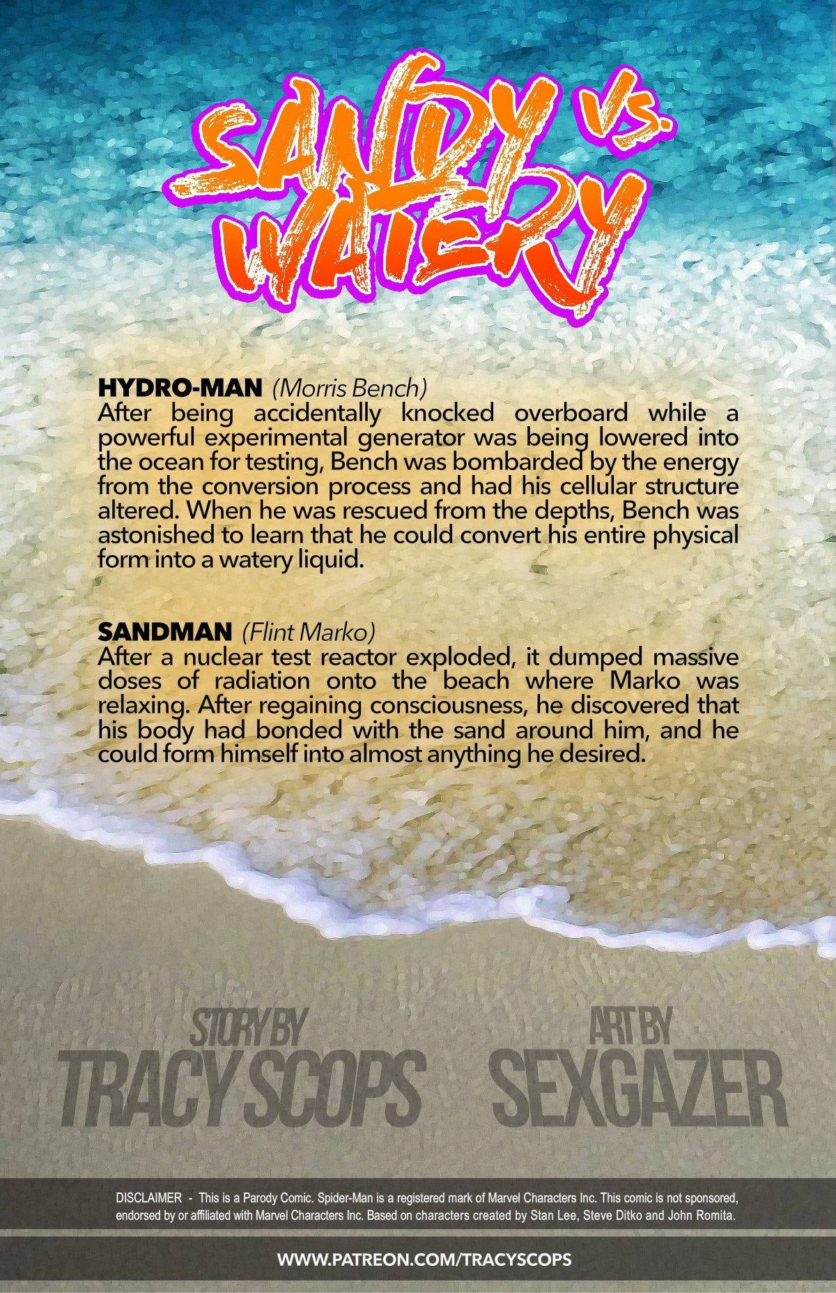 Sandy Vs Watery (Spider-Man) [Tracy Scops] 1 . Sandy Vs Watery  - Chapter 1 (Spider-Man) [Tracy Scops] – page 2