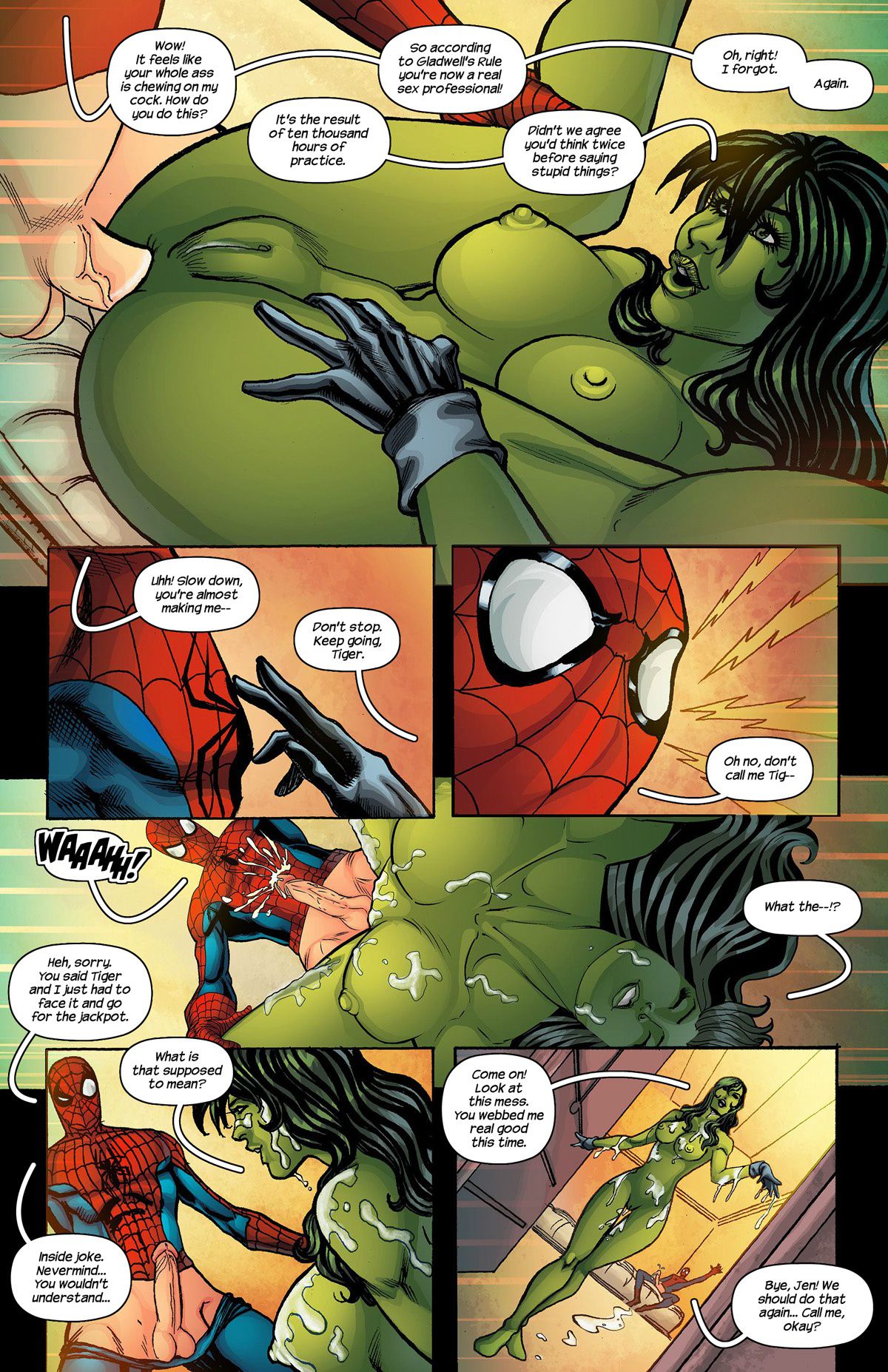 She-Hulk (Savage She-Hulk , Spider-Man) [Tracy Scops] 1 . She-Hulk - Chapter 1 (Savage She-Hulk , Spider-Man) [Tracy Scops] – page 9