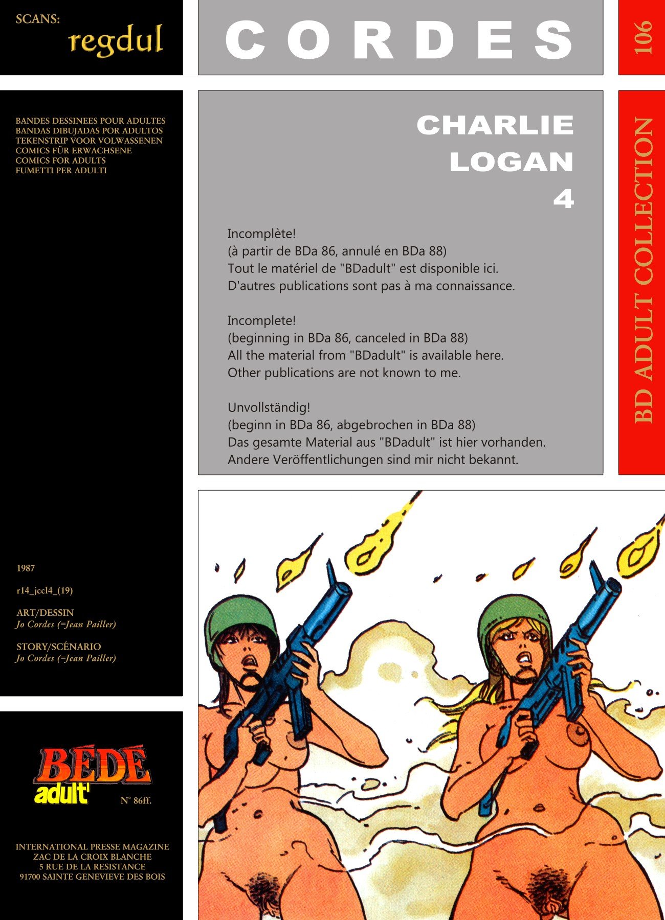 Charlie Logan [Alan Davis | Jean Pailler] 4 . Charlie Logan - Chapter 4 [Alan Davis | Jean Pailler] – page 1