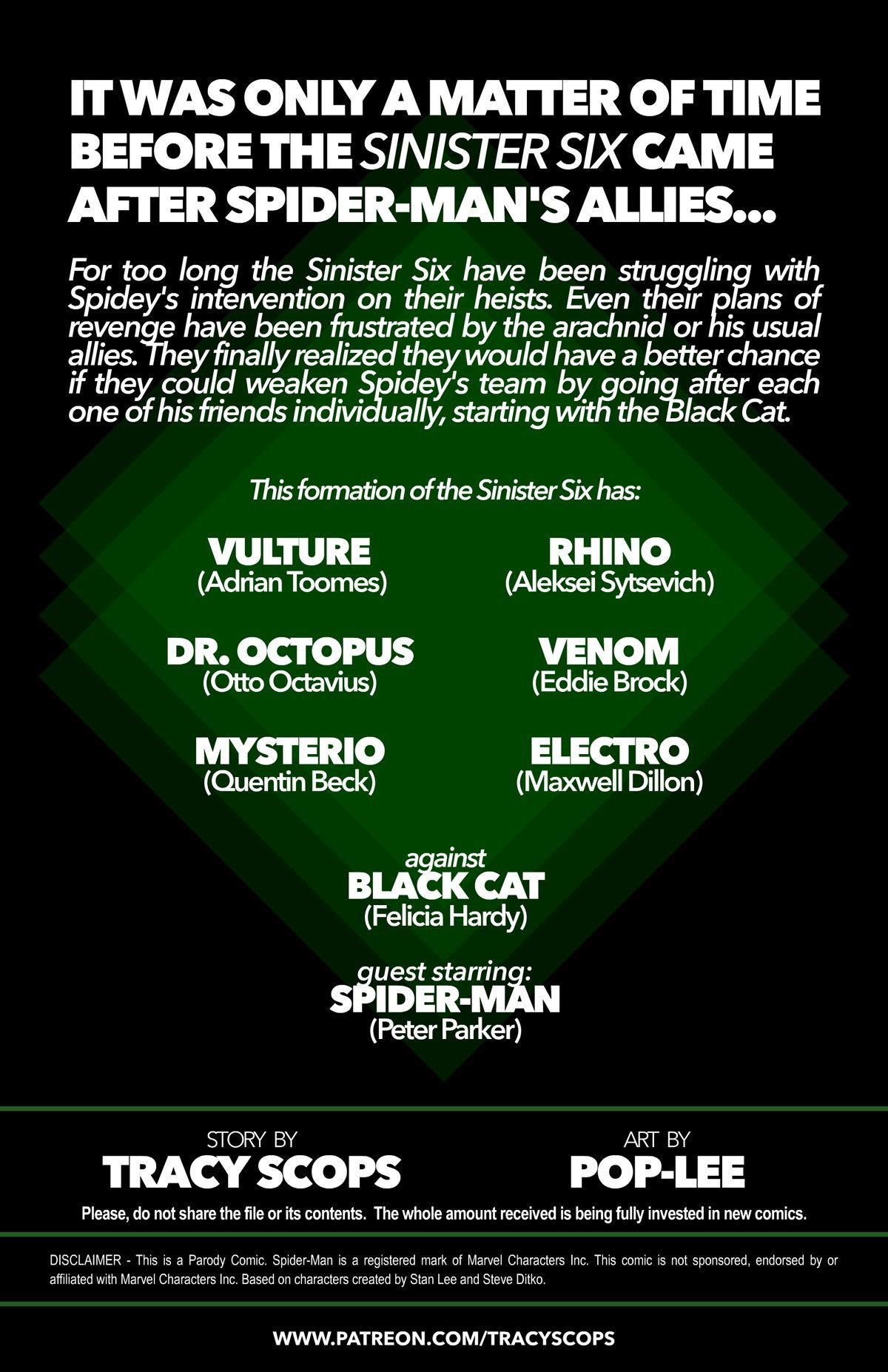The Sinister Six And The Black Cat (Spider-Man) [Tracy Scops] 1 . The Sinister Six And The Black Cat - Chapter 1 (Spider-Man) [Tracy Scops] – page 2