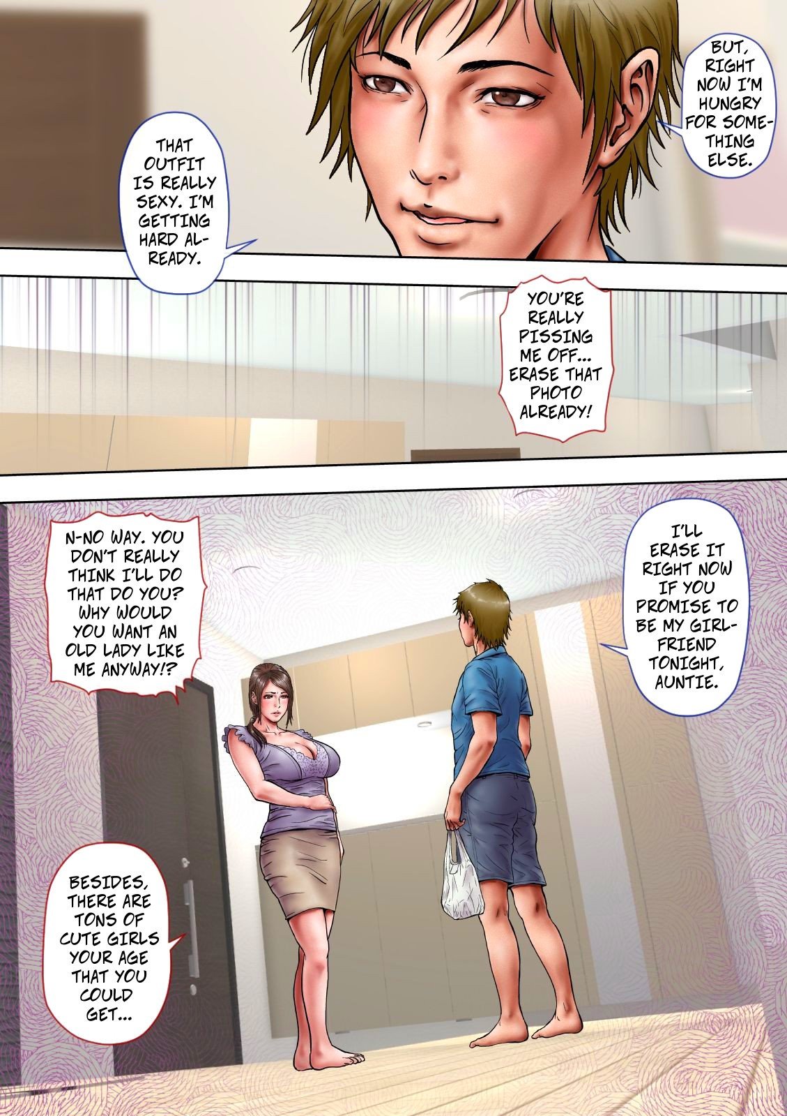 Cheating With My Sexy Aunt [Milf Shobou] 1 . Cheating With My Sexy Aunt - Chapter 1 [Milf Shobou] – page 15
