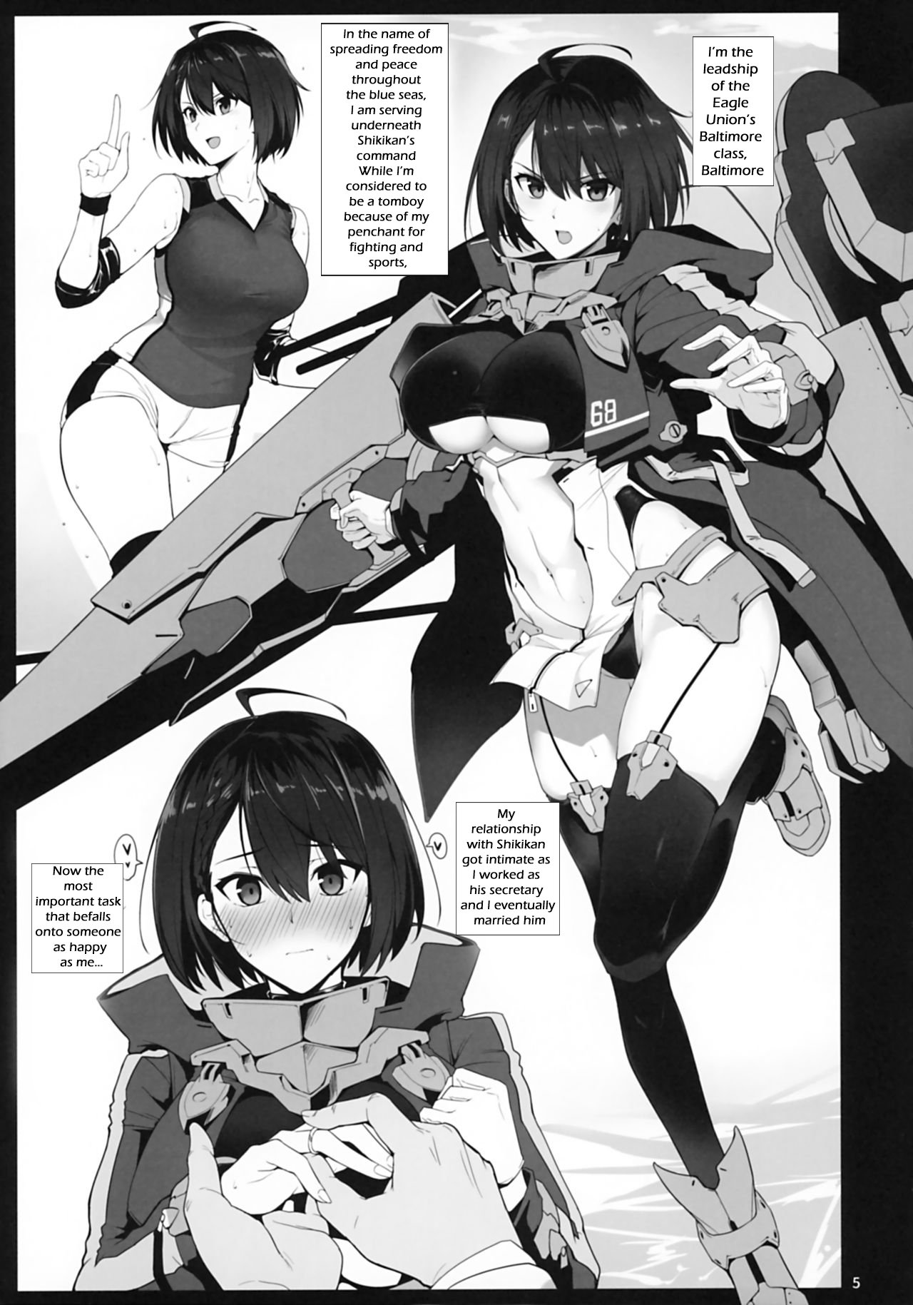 Baltimore to Sukebe Suru Hon (Azur Lane) [Halcon] 1 . Baltimore to Sukebe Suru Hon - Chapter 1 (Azur Lane) [Halcon] – page 4