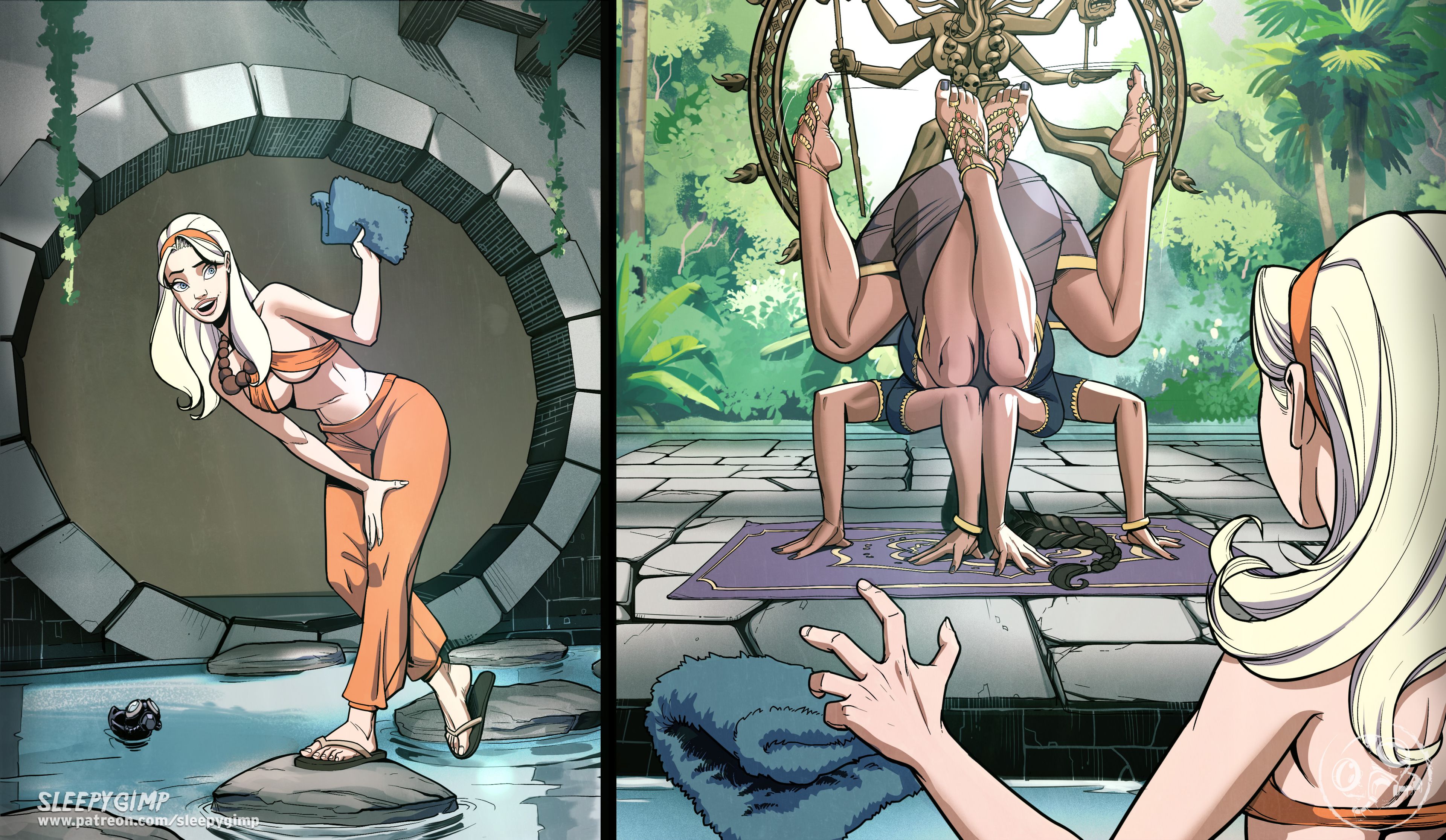 Yoga Hypnosis [Sleepy Gimp] 1.5 . Yoga Hypnosis - Textless - Chapter 1 [Sleepy Gimp] – page 4