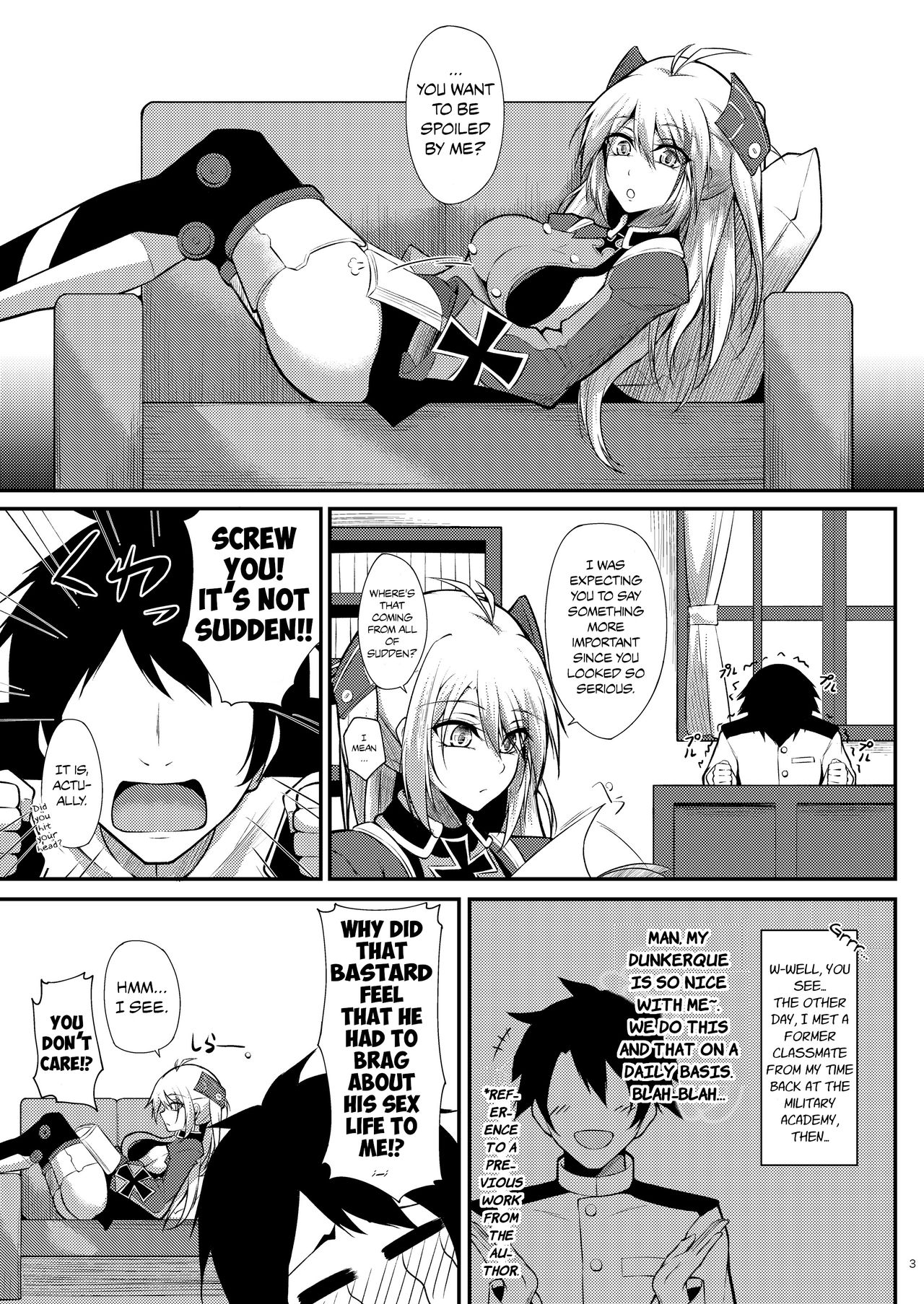 I Want To Be Spoiled By Prinz Eugen!! (Azur Lane) [Oriue Wato] 1 . I Want To Be Spoiled By Prinz Eugen!! - Chapter 1 (Azur Lane) [Oriue Wato] – page 3