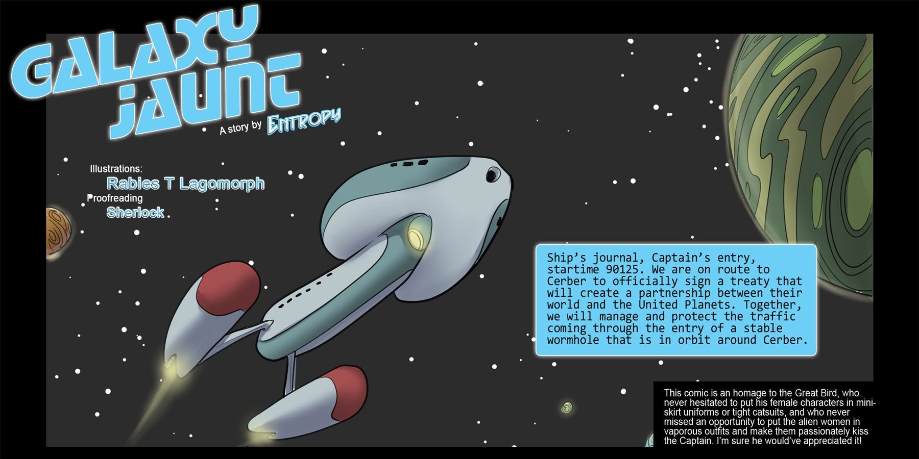 Galaxy Jaunt (Star Trek) [Rabies T Lagomorph] 1 . Galaxy Jaunt - Chapter 1 [Rabies T Lagomorph] – page 1