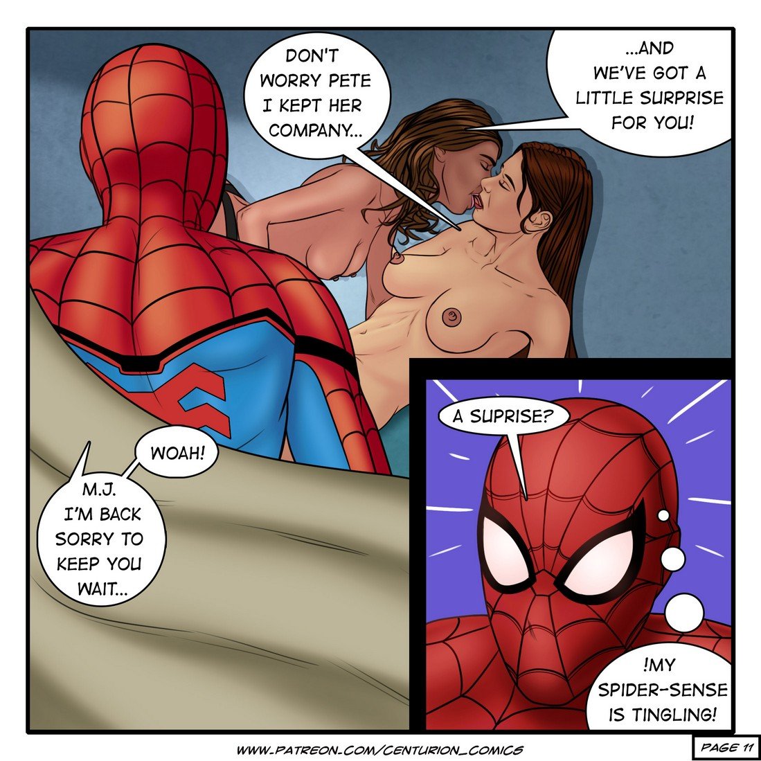 Cumming Home (Spider-Man) [Pegasus Smith] 1 . Cumming Home - Chapter 1 (Spider-Man) [Pegasus Smith] – page 12