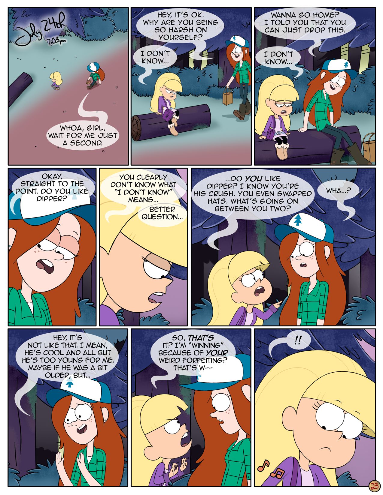 Next Summer (Gravity Falls) [Area] 1 . Next Summer - Chapter 1 (Gravity Falls) [Area] – page 24