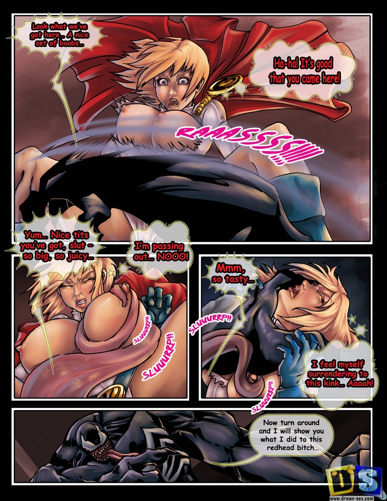 Powergirl Vs. Venom (Spider-Man) [Chesare] 1 . Powergirl Vs. Venom - Chapter 1 (Spider-Man) [Chesare] – page 8
