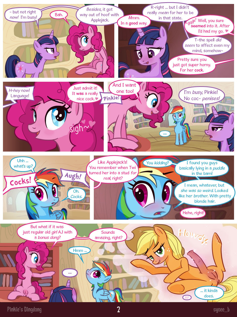 Pinkie’s Dingdong (My Little Pony – Friendship Is Magic) [Syoee_B] 1 . Pinkie's Dingdong - Chapter 1 (My Little Pony - Friendship Is Magic) [Syoee_B] – page 2