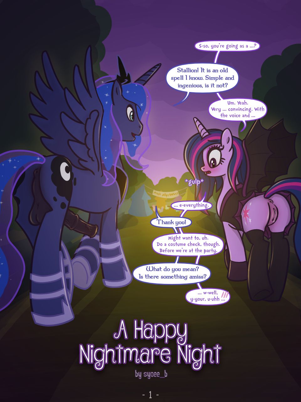 A Happy Nightmare Night (My Little Pony – Friendship Is Magic) [Syoee_B] 1 . A Happy Nightmare Night - Chapter 1 (My Little Pony - Friendship Is Magic) [Syoee_B] – page 1