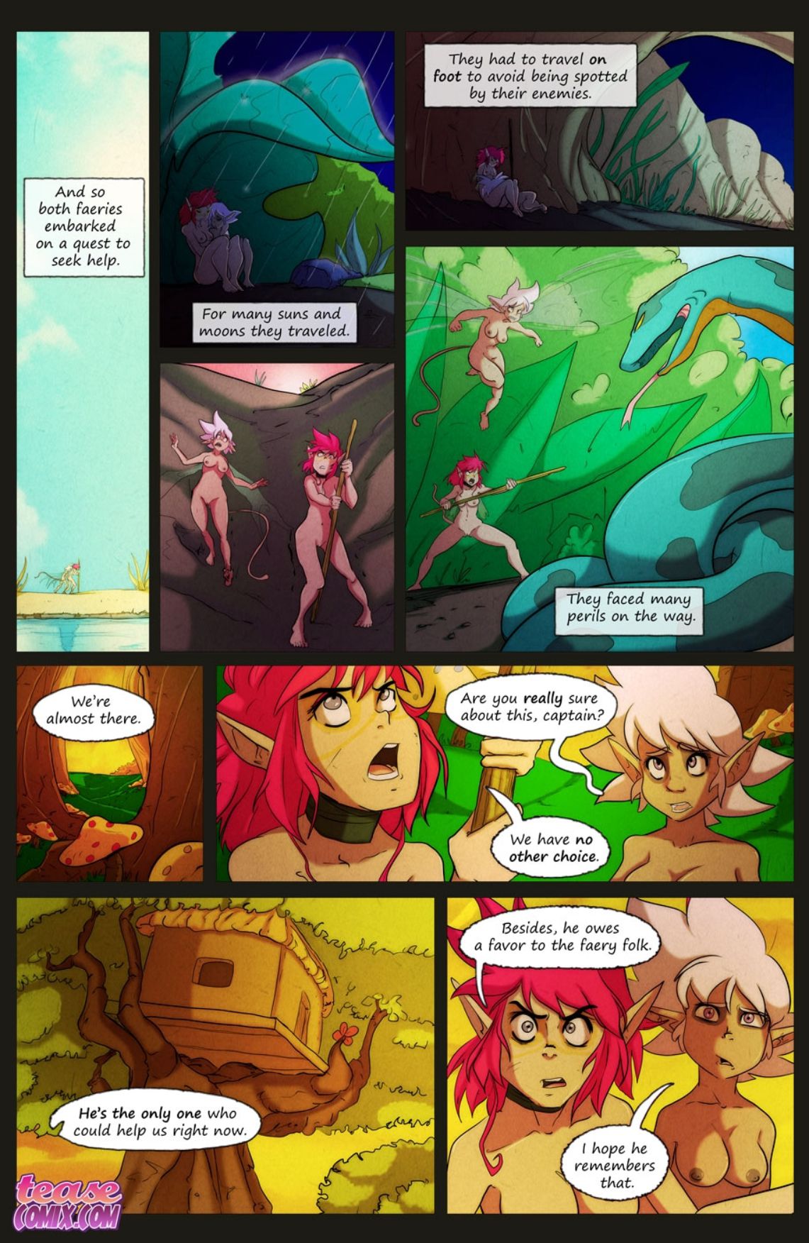 Aethel [Tease Comix] 5 . Aethel - Chapter 5 [Tease Comix] – page 19