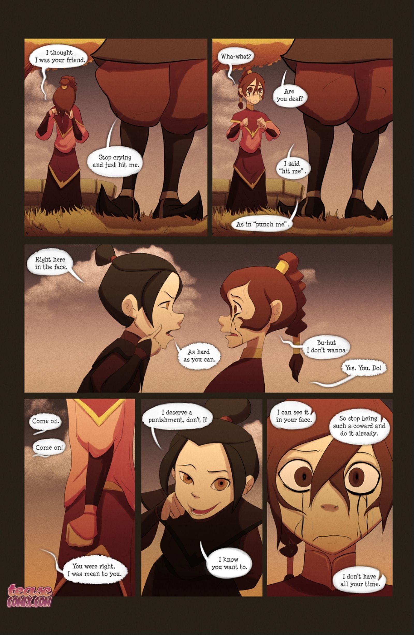 Deep Down (Avatar: The Last Airbender) [Tease Comix] 1 . Deep Down - Chapter 1 (Avatar: The Last Airbender) [Tease Comix] – page 4