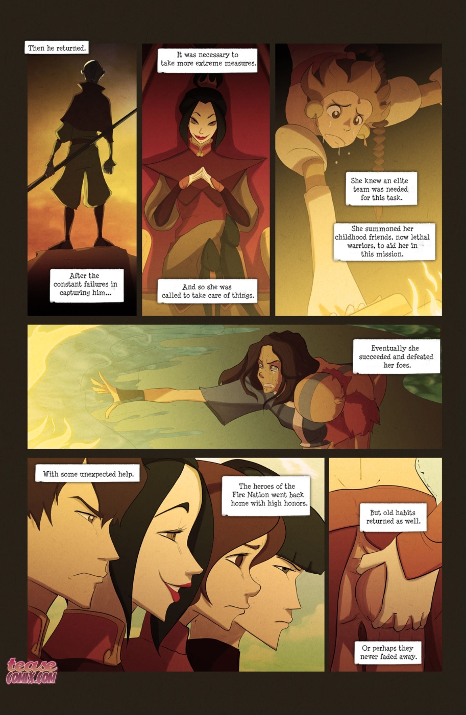 Deep Down (Avatar: The Last Airbender) [Tease Comix] 1 . Deep Down - Chapter 1 (Avatar: The Last Airbender) [Tease Comix] – page 8