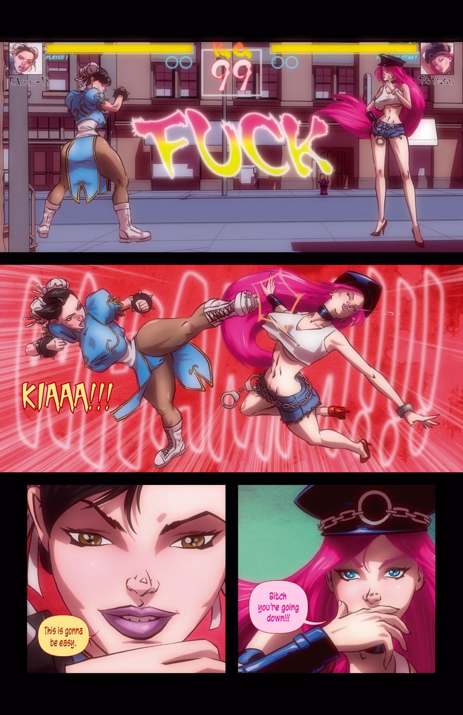 Here Cums A New Challenger (Street Fighter) [Tease Comix] 1 . Here Cums A New Challenger - Chapter 1 (Street Fighter) [Tease Comix] – page 3