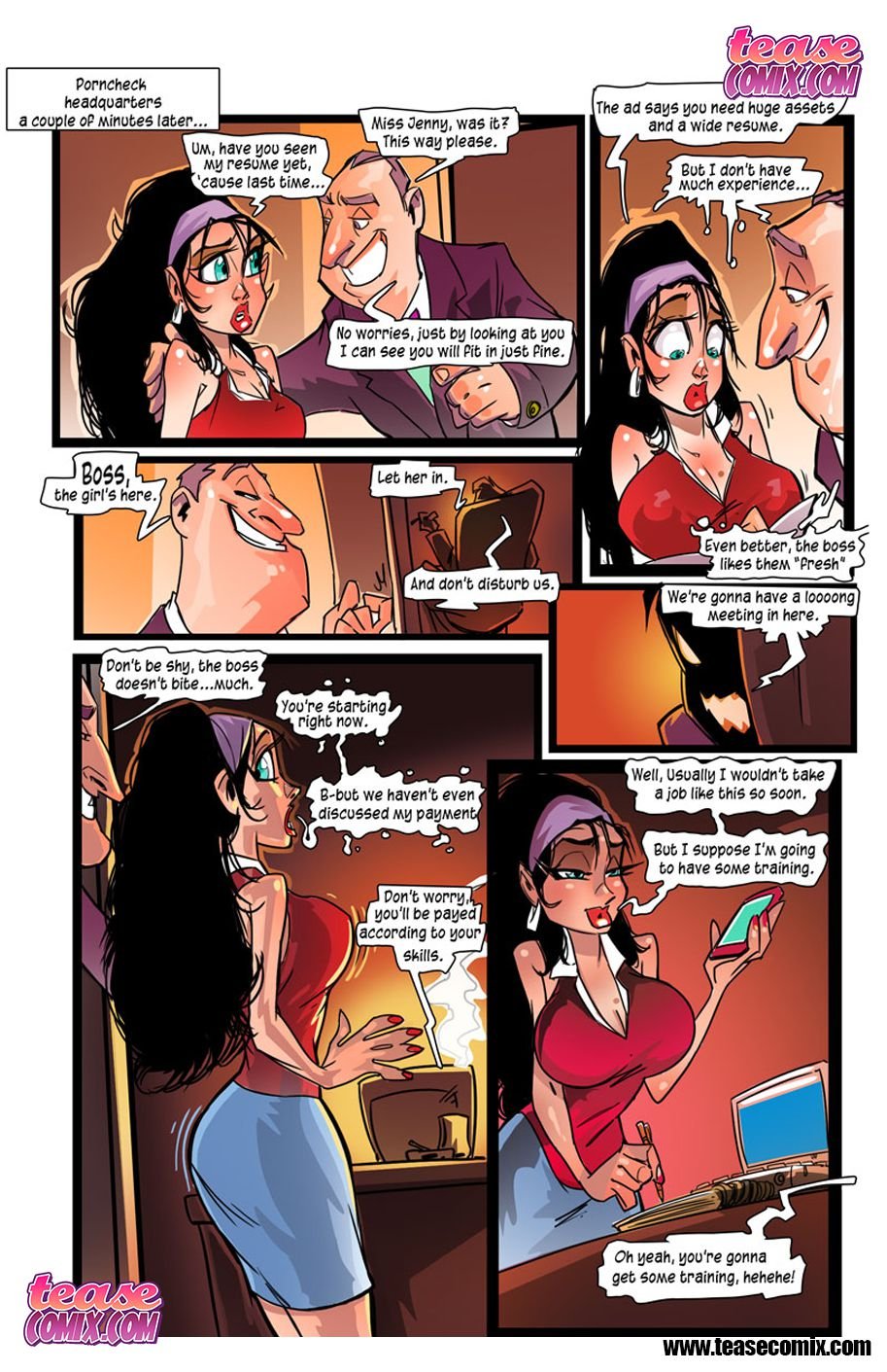Jenny Needs A Job [Tease Comix] 1 . Jenny Needs A Job - Chapter 1 [Tease Comix] – page 16