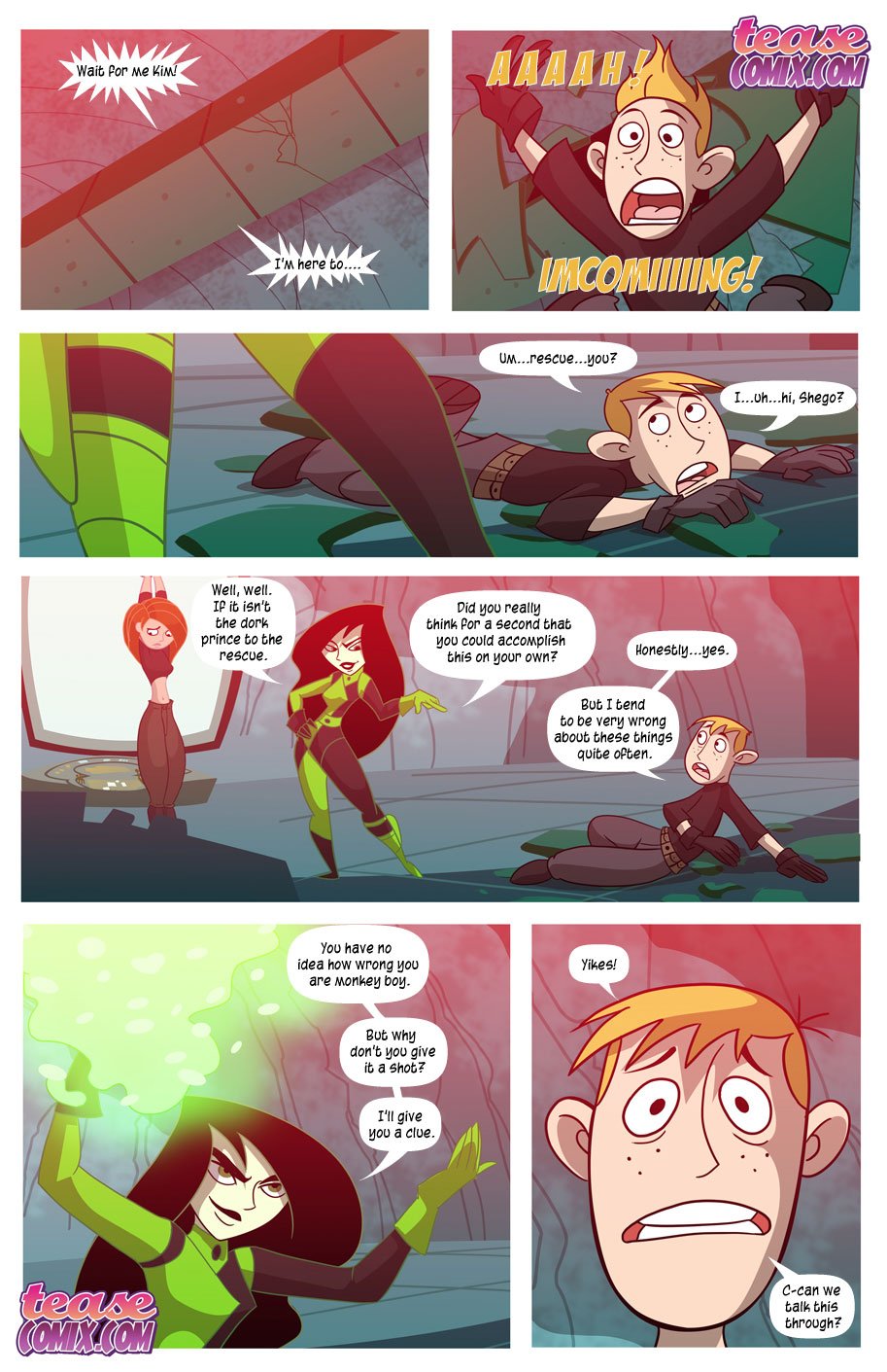 Kim Loves Shego (Kim Possible) [Tease Comix] 1 . Kim Loves Shego - Chapter 1 (Kim Possible) [Tease Comix] – page 20