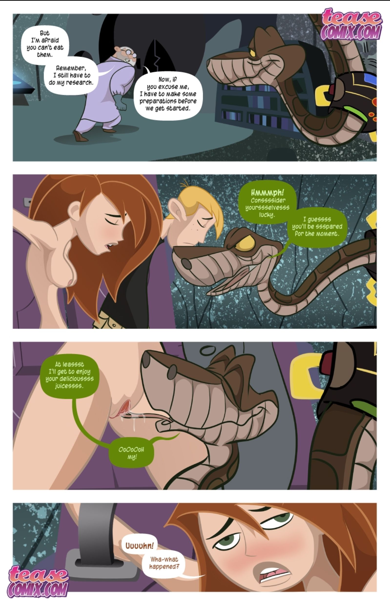 Kim Vs. Kaa (Kim Possible , The Jungle Book) [Tease Comix] 2 . Kim Vs. Kaa - Chapter 2 (Kim Possible , The Jungle Book) [Tease Comix] – page 20