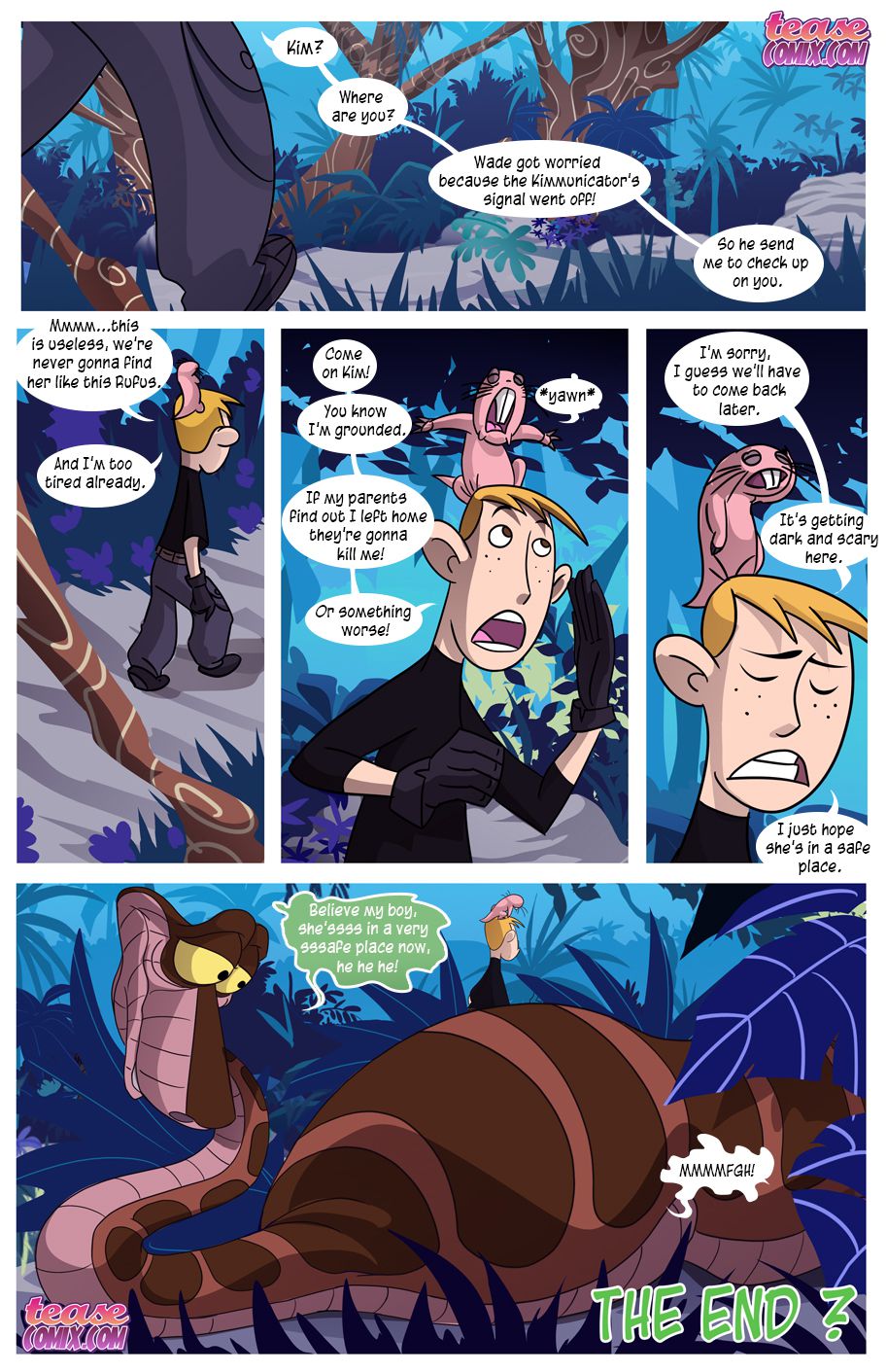 Kim Vs. Kaa (Kim Possible , The Jungle Book) [Tease Comix] 1 . Kim Vs. Kaa - Chapter 1 (Kim Possible , The Jungle Book) [Tease Comix] – page 33
