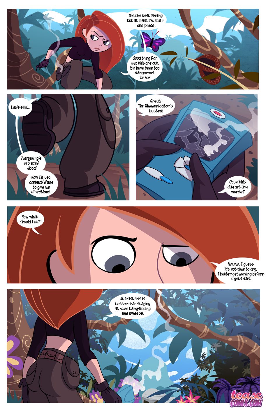Kim Vs. Kaa (Kim Possible , The Jungle Book) [Tease Comix] 1 . Kim Vs. Kaa - Chapter 1 (Kim Possible , The Jungle Book) [Tease Comix] – page 4