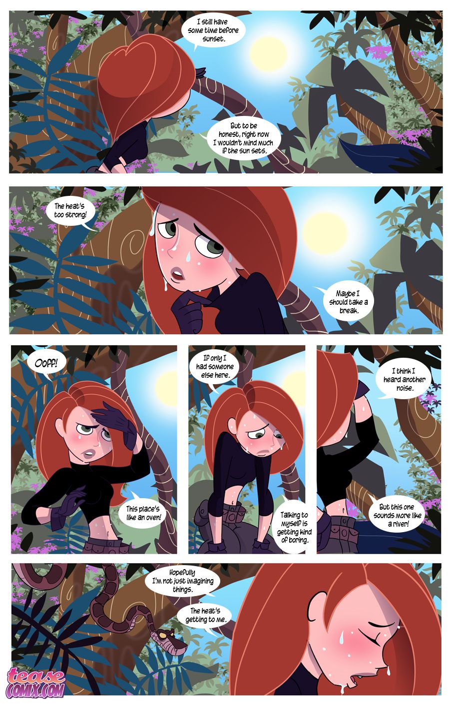 Kim Vs. Kaa (Kim Possible , The Jungle Book) [Tease Comix] 1 . Kim Vs. Kaa - Chapter 1 (Kim Possible , The Jungle Book) [Tease Comix] – page 8