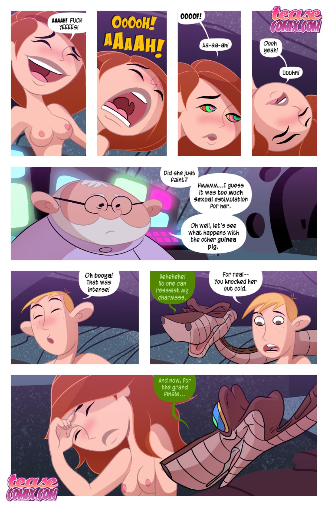 Kim Vs. Kaa (Kim Possible , The Jungle Book) [Tease Comix] 3 . Kim Vs. Kaa - Chapter 3 (Kim Possible , The Jungle Book) [Tease Comix] – page 12