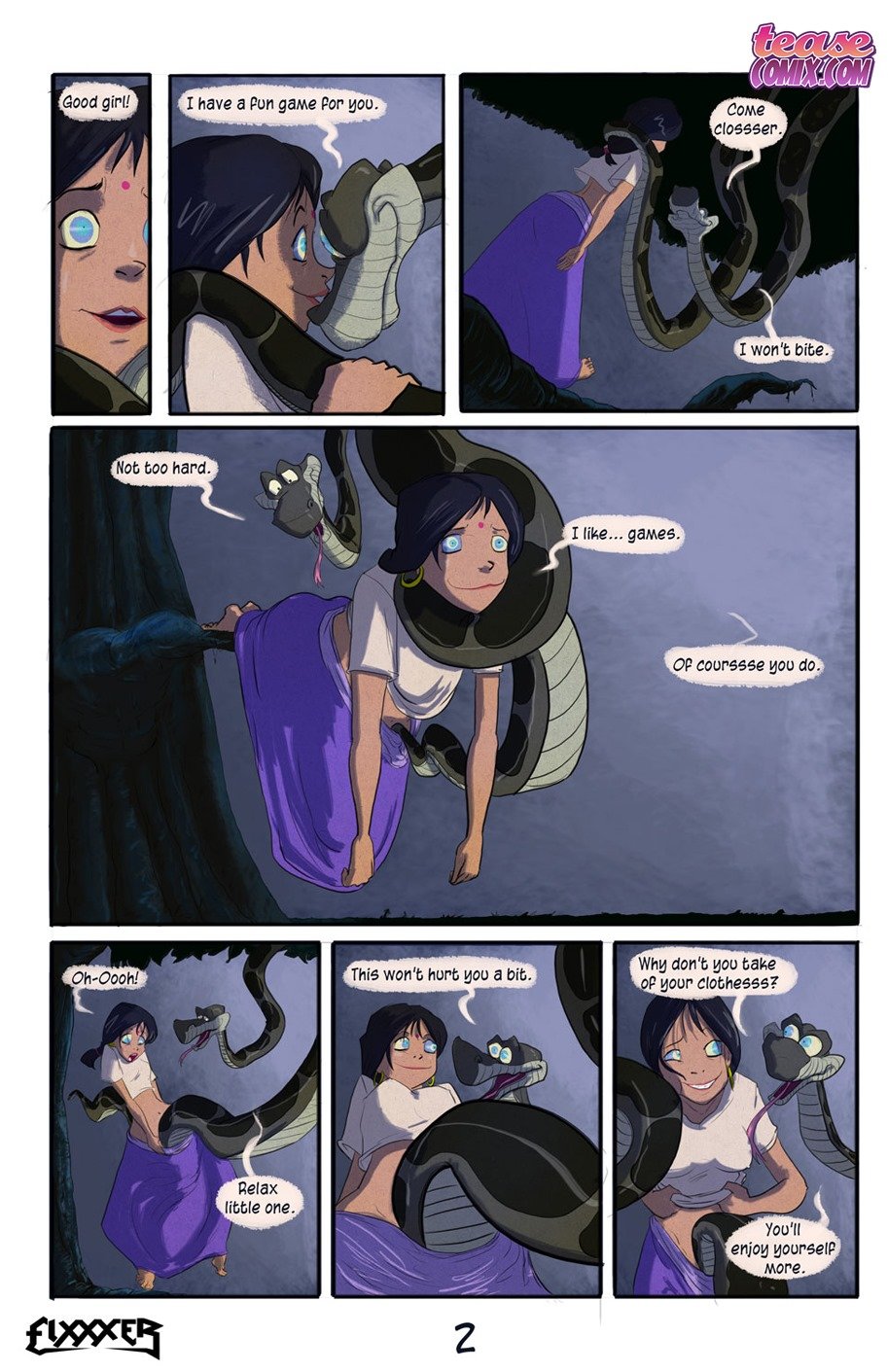 Shanti And Kaa (The Jungle Book) [Tease Comix] 1 . Shanti And Kaa - Chapter 1 (The Jungle Book) [Tease Comix] – page 3