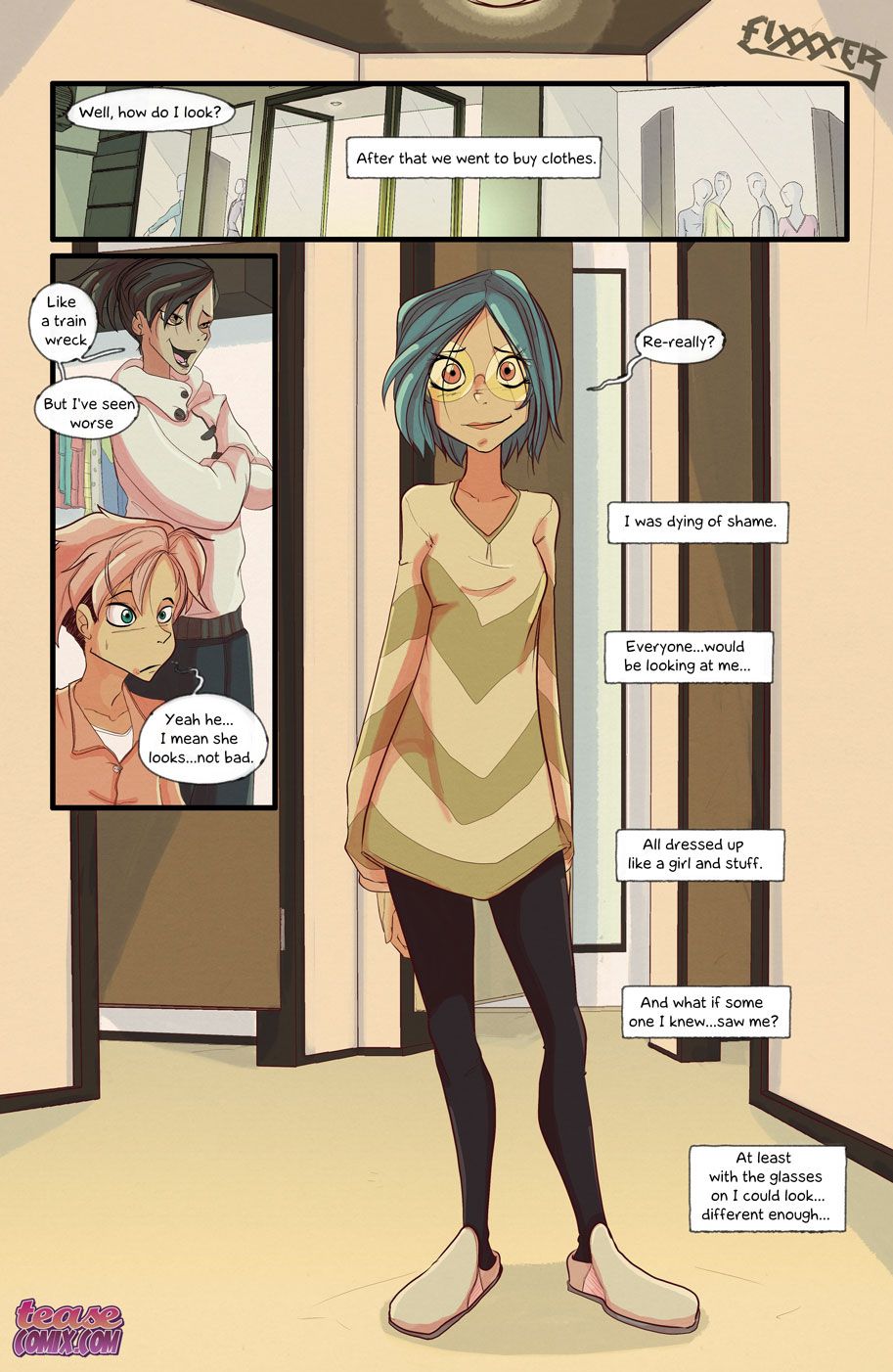 She Is Riley [Tease Comix] 3 . She Is Riley - Chapter 3 [Tease Comix] – page 12