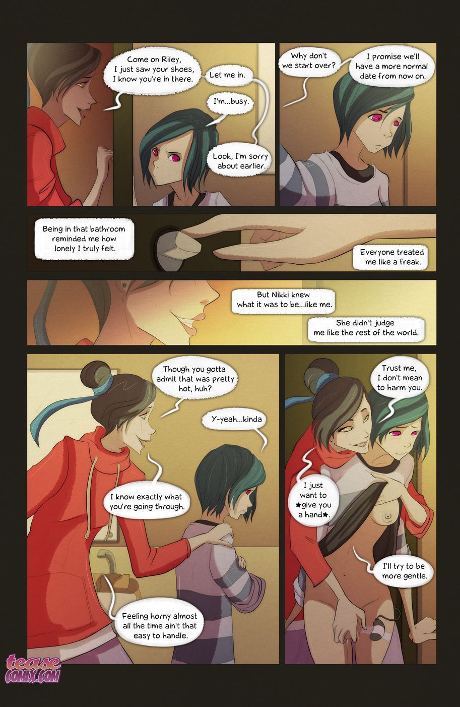 She Is Riley [Tease Comix] 2 . She Is Riley - Chapter 2 [Tease Comix] – page 9