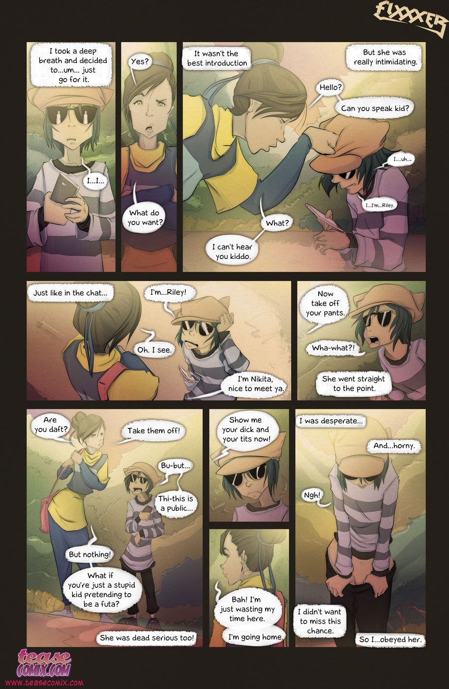 She Is Riley [Tease Comix] 1 . She Is Riley - Chapter 1 [Tease Comix] – page 8