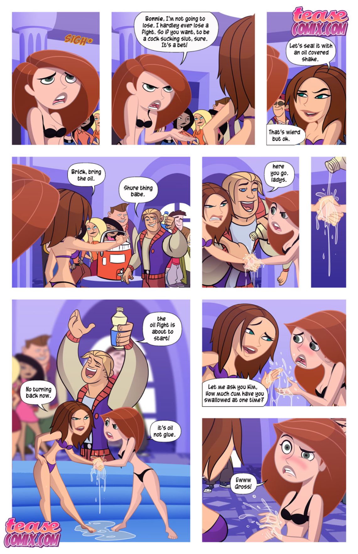 Cheer Fight (Kim Possible) [Tease Comix] 1 . Cheer Fight - Chapter 1 (Kim Possible) [Tease Comix] – page 6