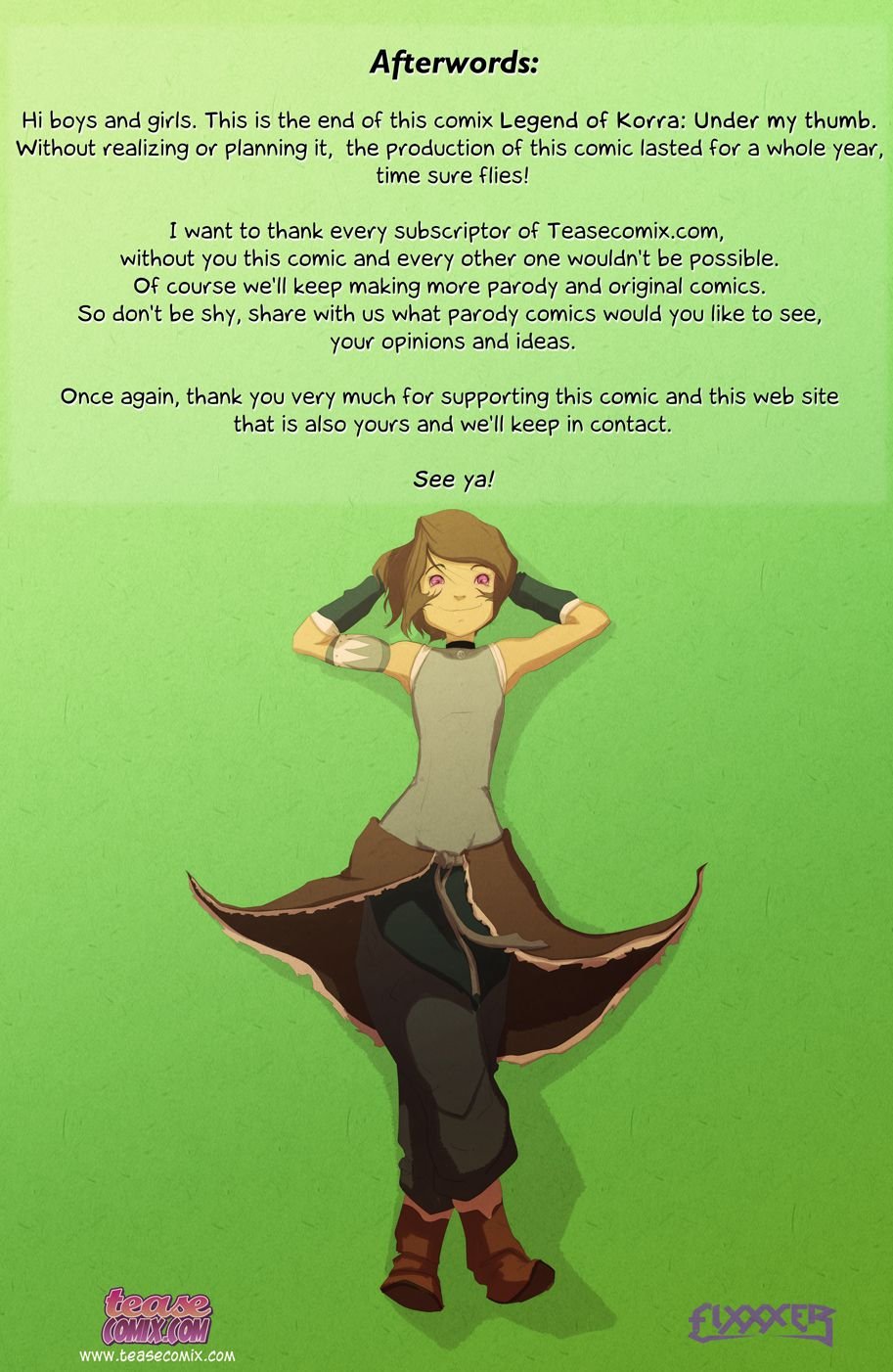 Under My Thumb (The Legend Of Korra) [Tease Comix] 1 . Under My Thumb - Chapter 1 (The Legend Of Korra) [Tease Comix] – page 69