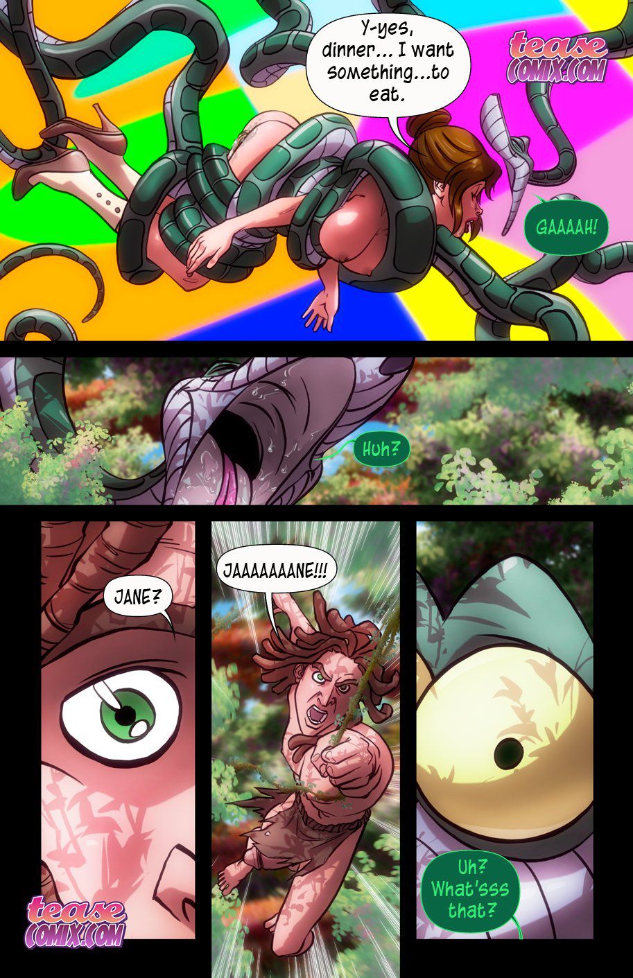 The Legend Of The White Ape And The Snake (Tarzan) [Tease Comix] 2 . The Legend Of The White Ape And The Snake - Chapter 2 (Tarzan) [Tease Comix] – page 25