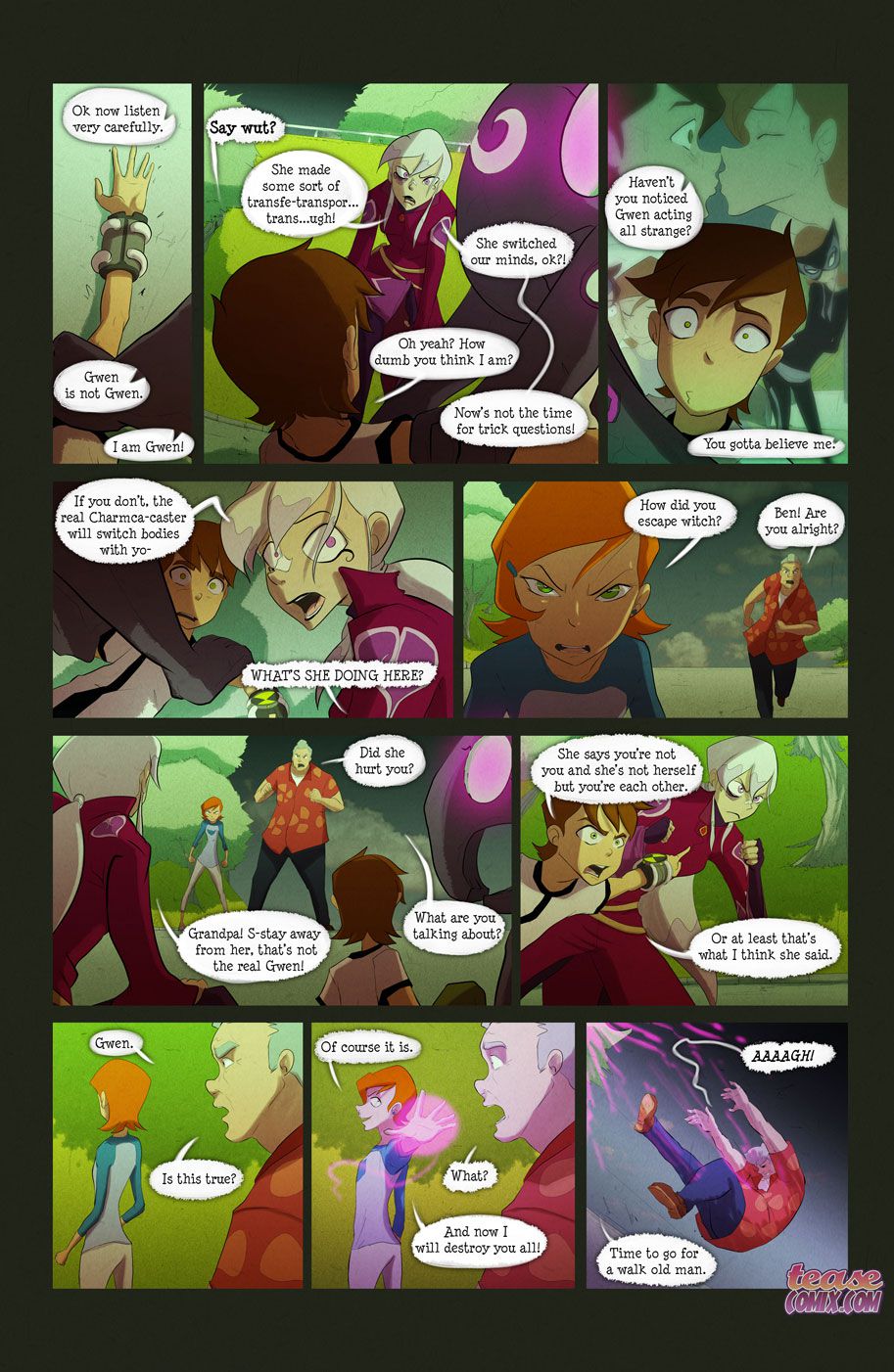 The Witch With No Name (Ben 10) [Tease Comix] 1 . The Witch With No Name - Chapter 1 (Ben 10) [Tease Comix] – page 62