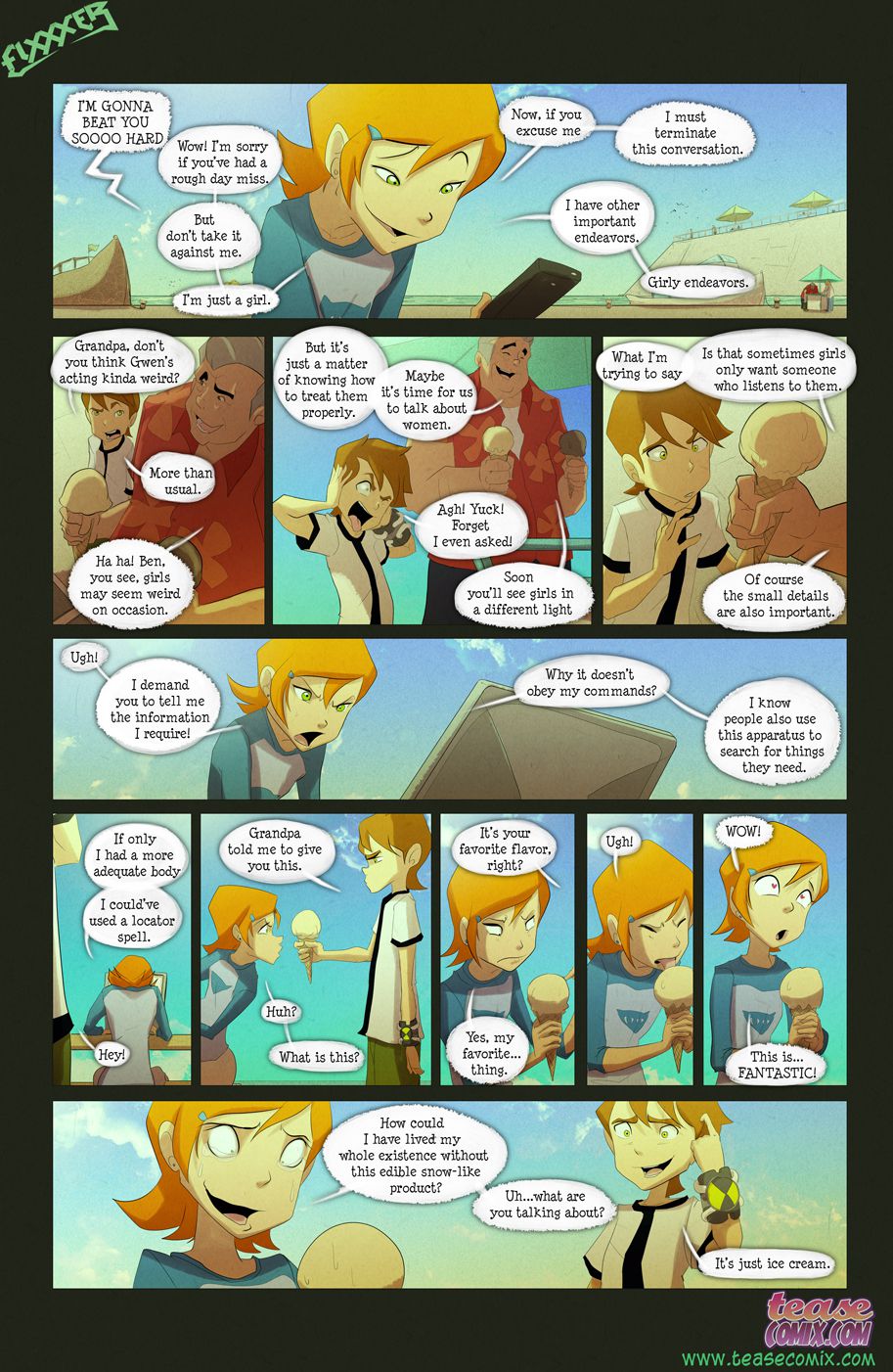 The Witch With No Name (Ben 10) [Tease Comix] 1 . The Witch With No Name - Chapter 1 (Ben 10) [Tease Comix] – page 7