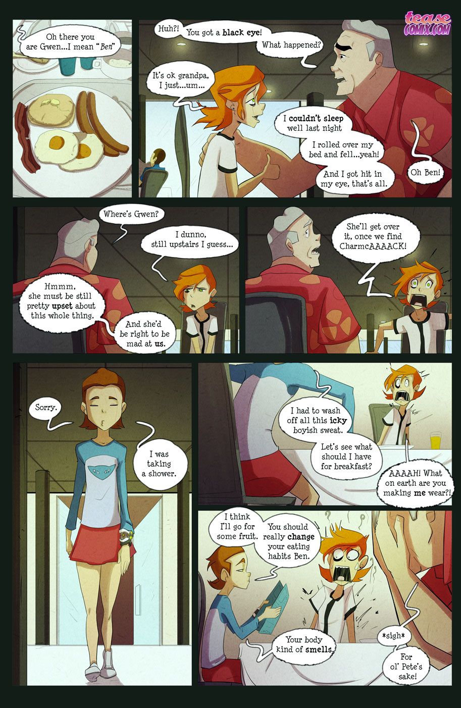 The Witch With No Name (Ben 10) [Tease Comix] 2 . The Witch With No Name - Turn Into - Chapter 2 (Ben 10) [Tease Comix] – page 35