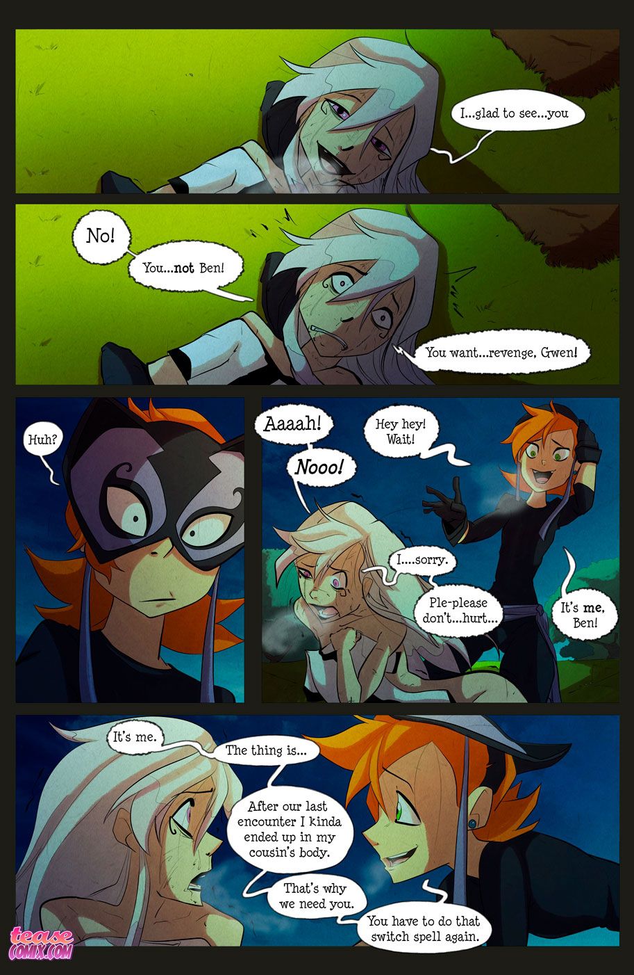 The Witch With No Name (Ben 10) [Tease Comix] 2 . The Witch With No Name - Turn Into - Chapter 2 (Ben 10) [Tease Comix] – page 71