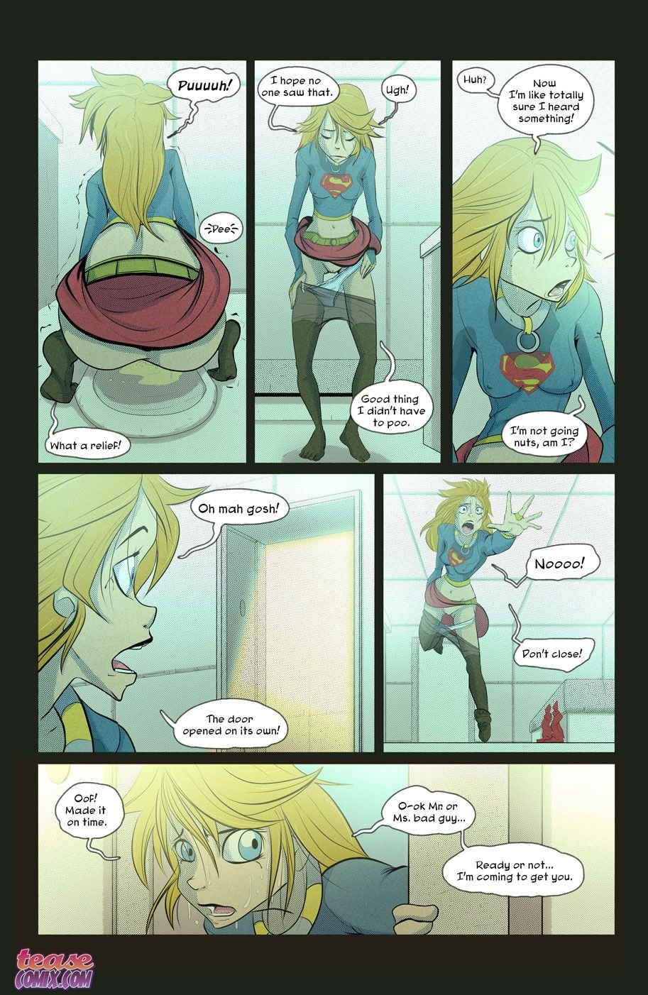 White Night (Supergirl) [Tease Comix] 1 . White Night - Chapter 1 (Supergirl) [Tease Comix] – page 10