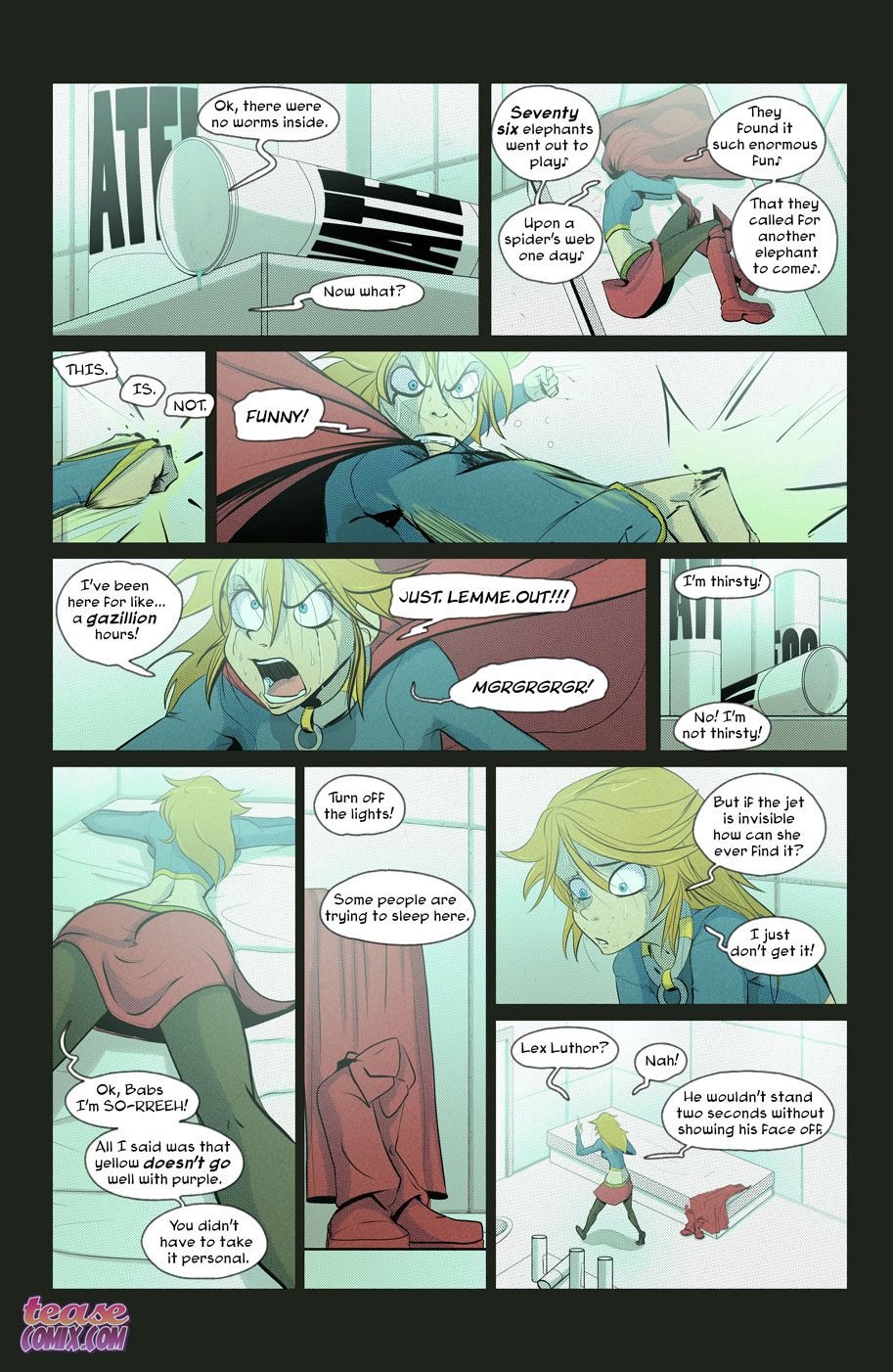White Night (Supergirl) [Tease Comix] 1 . White Night - Chapter 1 (Supergirl) [Tease Comix] – page 8