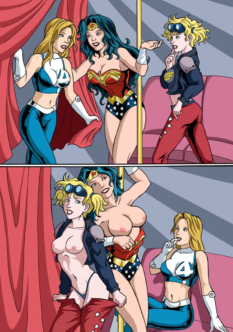 Superhero Fun (Fantastic Four , Wonder Woman) [Palcomix] 1 . Superhero Fun - Chapter 1 (Fantastic Four , Wonder Woman) [Palcomix] – page 1