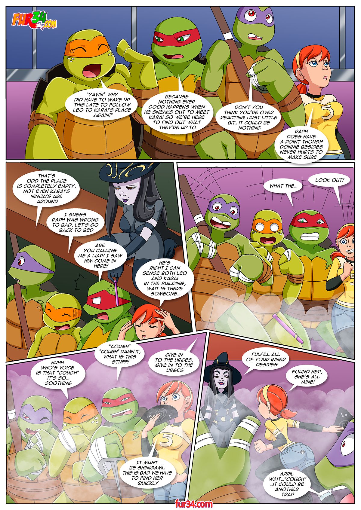 Teenage Horny Kunoichi Girls (Teenage Mutant Ninja Turtles) [Palcomix] 1 . Teenage Horny Kunoichi Girls - Chapter 1 (Teenage Mutant Ninja Turtles) [Palcomix] – page 6