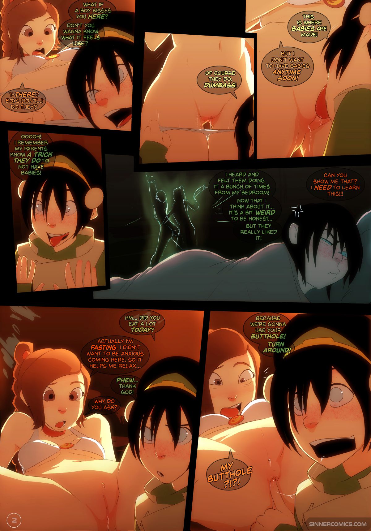 Kissing Practice (Avatar: The Last Airbender) [SillyGirl] 1 . Kissing Practice - Chapter 1 (Avatar: The Last Airbender) [SillyGirl] – page 3