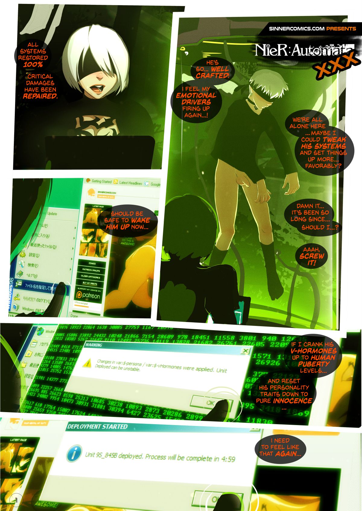 NieR: Automata XXX (NieR: Automata) [SillyGirl] 1 . NieR: Automata XXX - Chapter 1 (NieR: Automata) [SillyGirl] – page 1