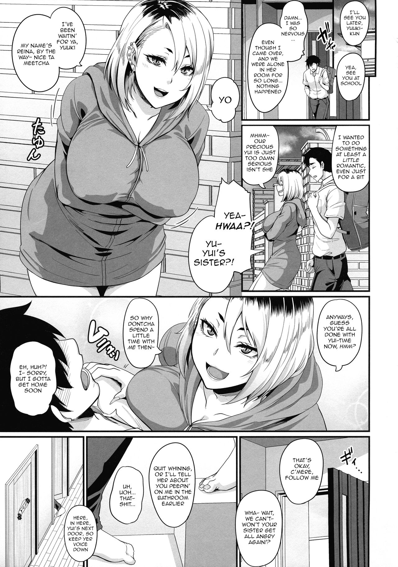 Her Older Sister Is A Gyaru A Bitch And A Slut [Kazuhiro] 1 . Her Older Sister Is A Gyaru A Bitch And A Slut - Chapter 1 [Kazuhiro] – page 9