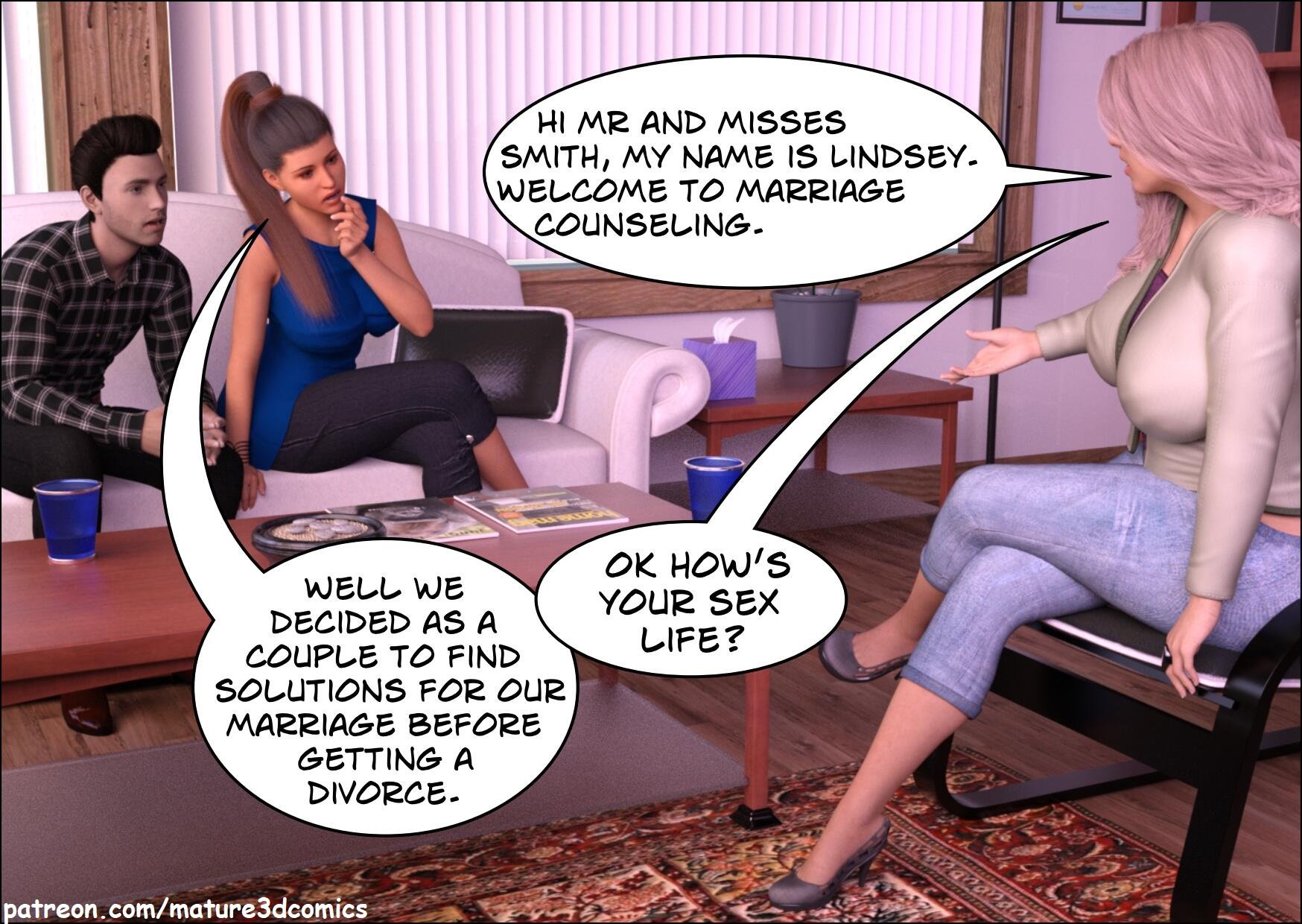 Marriage Counseling [Mature3DComics] 1 . Marriage Counseling - Chapter 1 [Mature3DComics] – page 1
