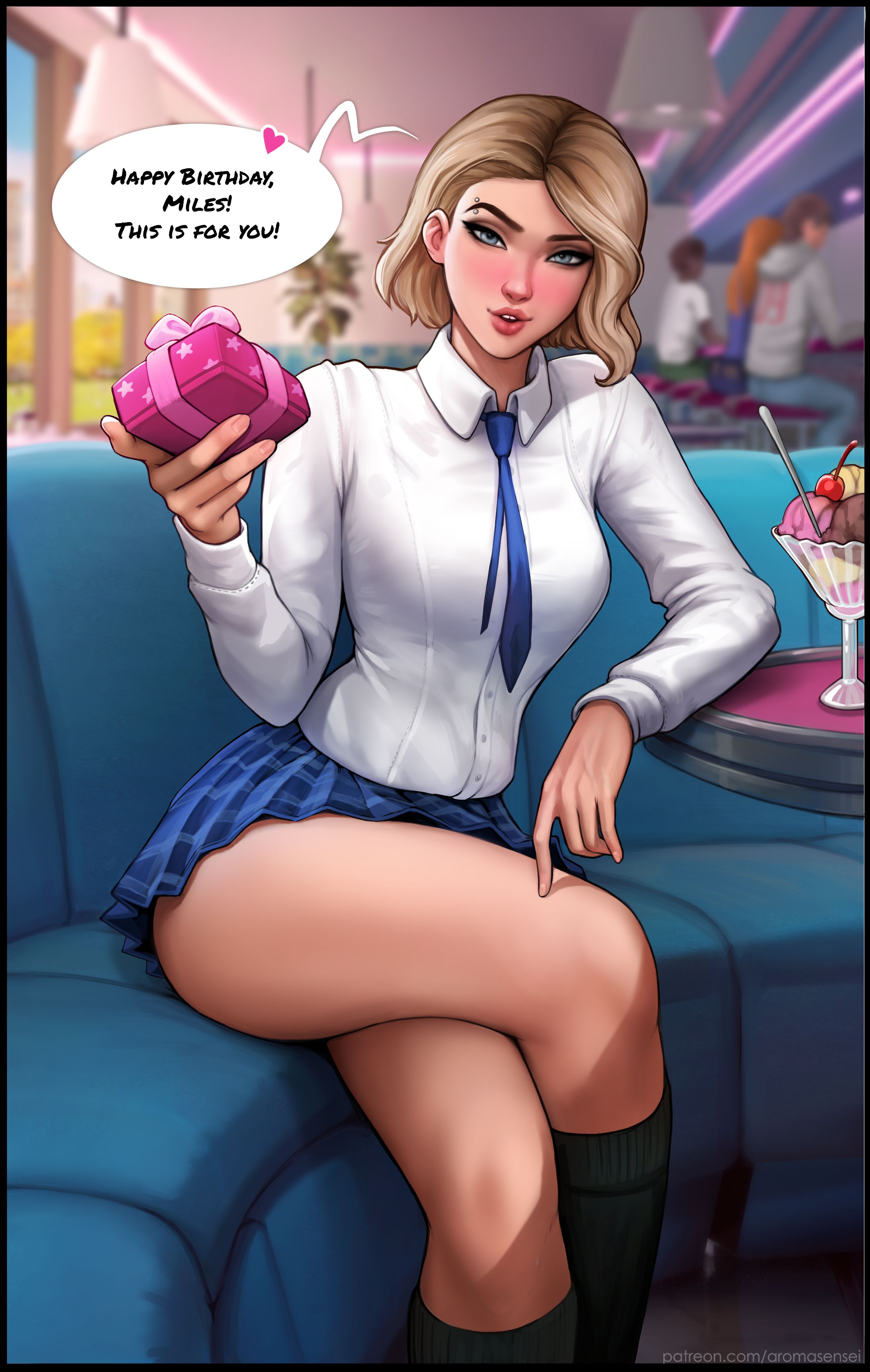 Do You Like Your Gift? (Spider-Man) [Aroma Sensei] 1.2 . Do You Like Your Gift? - Futanari Version - Chapter 1 (Spider-Man) [Aroma Sensei] – page 1